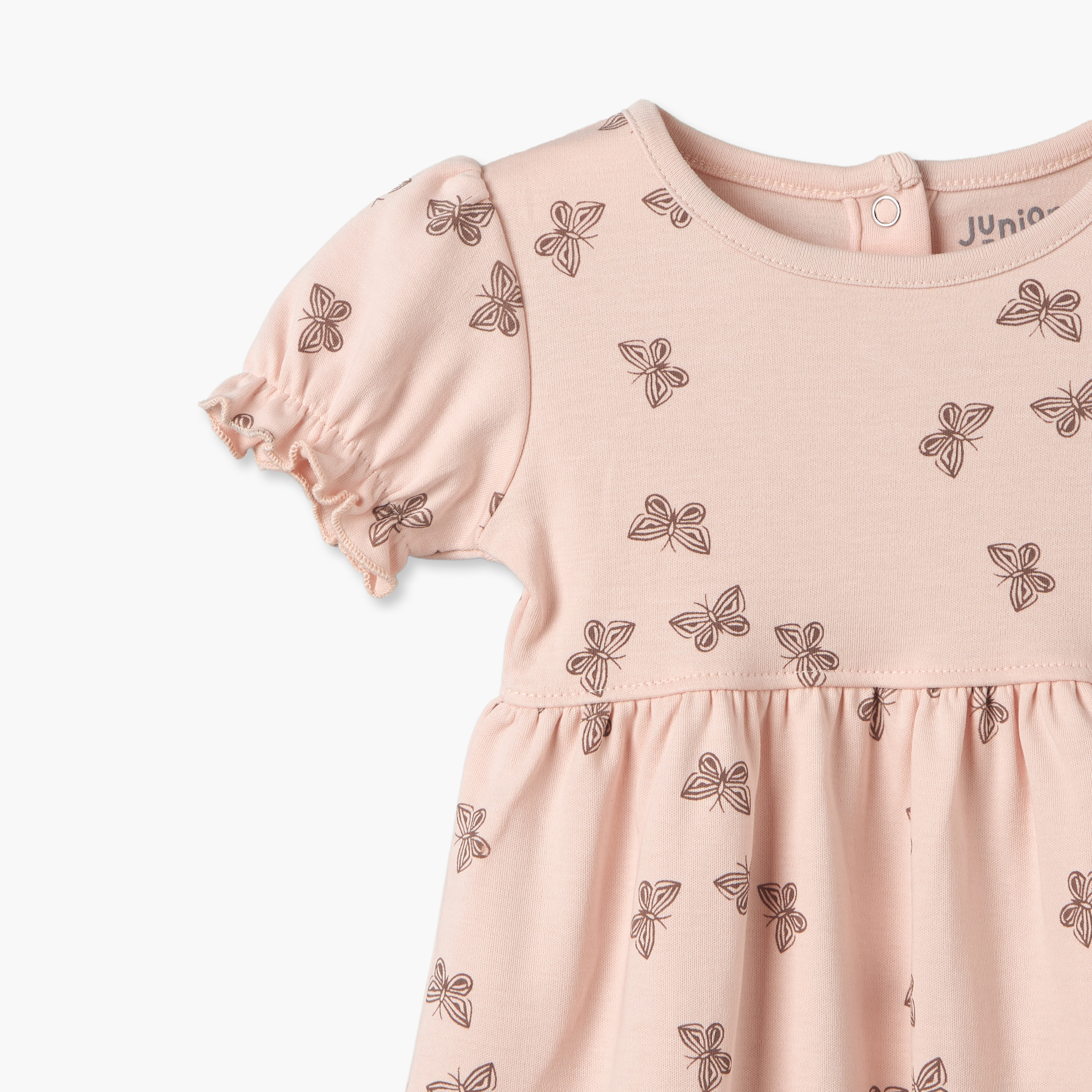 Pack of 2 Juniors Round Neck Knee Length Dress with Snap Button Closure-baby-girls-clothing-dressesandjumpsuits-image-7