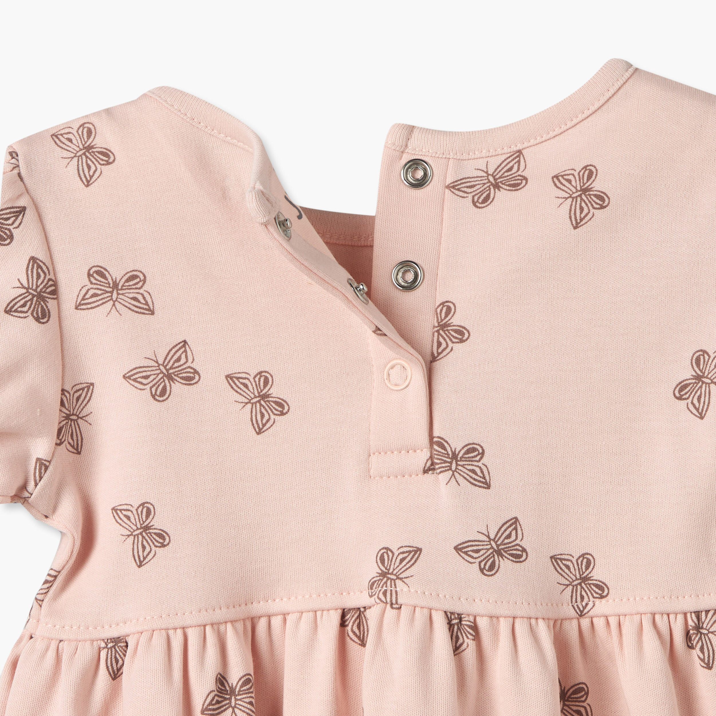 Pack of 2 Juniors Round Neck Knee Length Dress with Snap Button Closure-baby-girls-clothing-dressesandjumpsuits-image-8