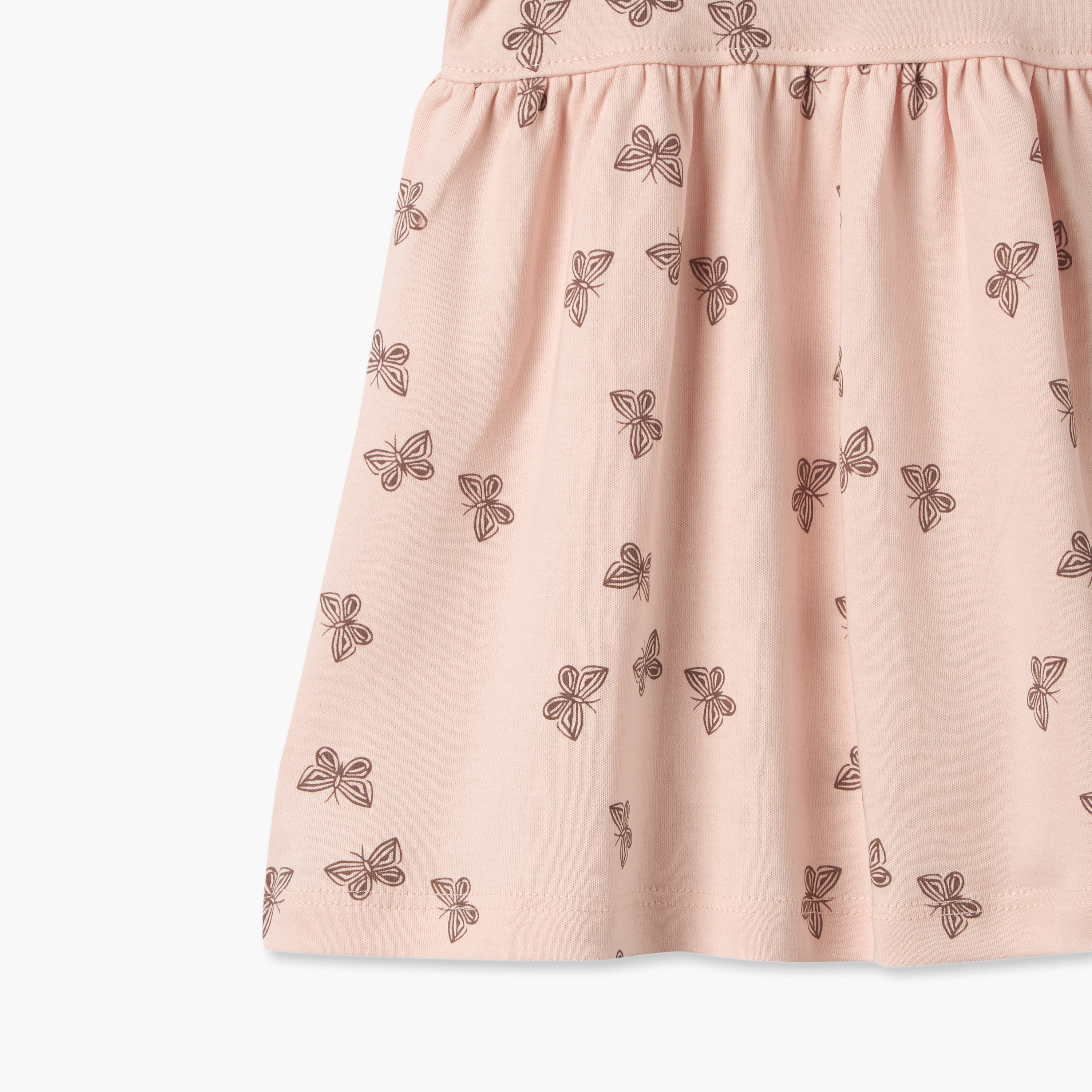 Pack of 2 Juniors Round Neck Knee Length Dress with Snap Button Closure-baby-girls-clothing-dressesandjumpsuits-image-9