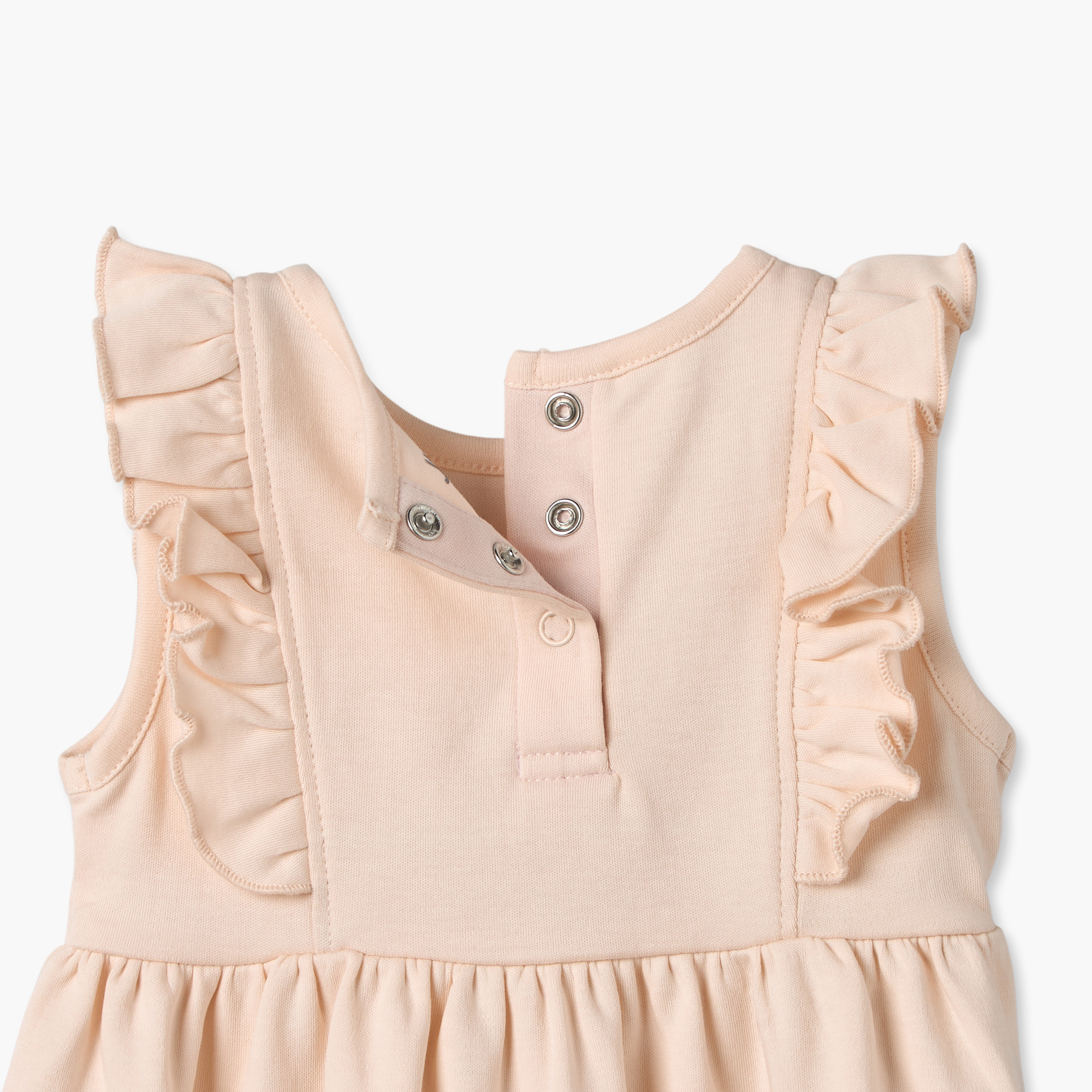 Pack of 2 Juniors Round Neck Knee Length Dress with Snap Button Closure-baby-girls-clothing-dressesandjumpsuits-image-9