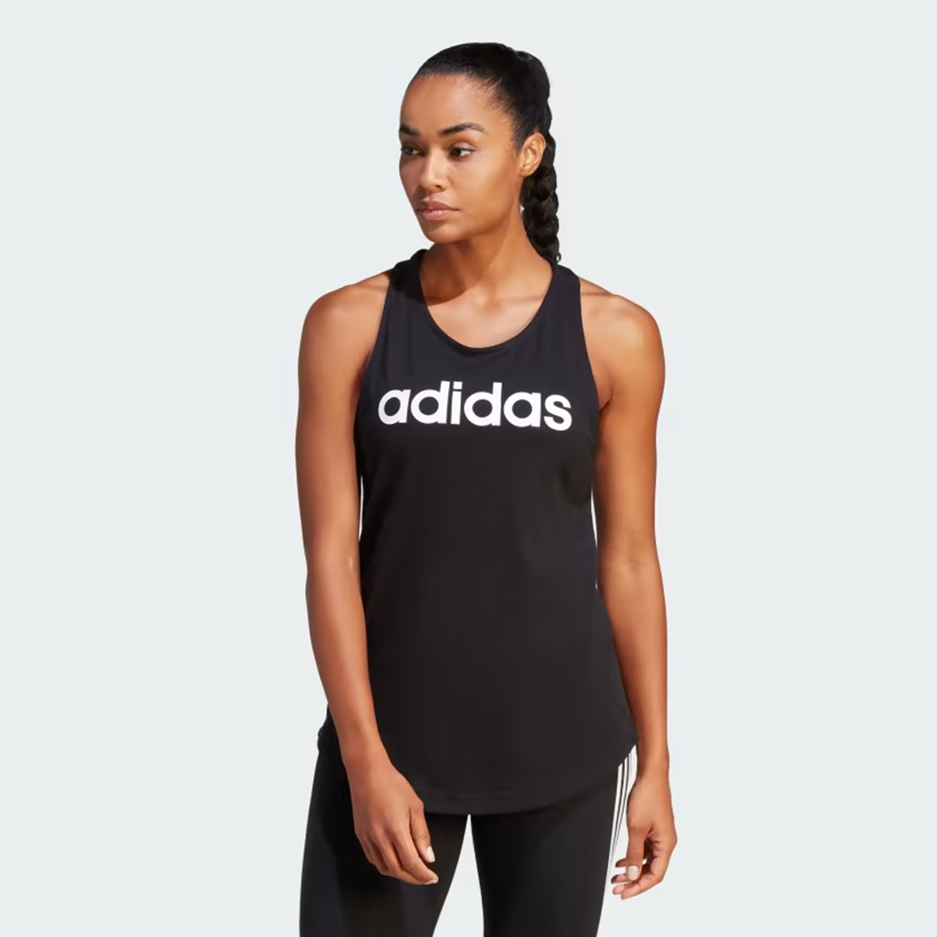 Black and white adidas cheap tank top