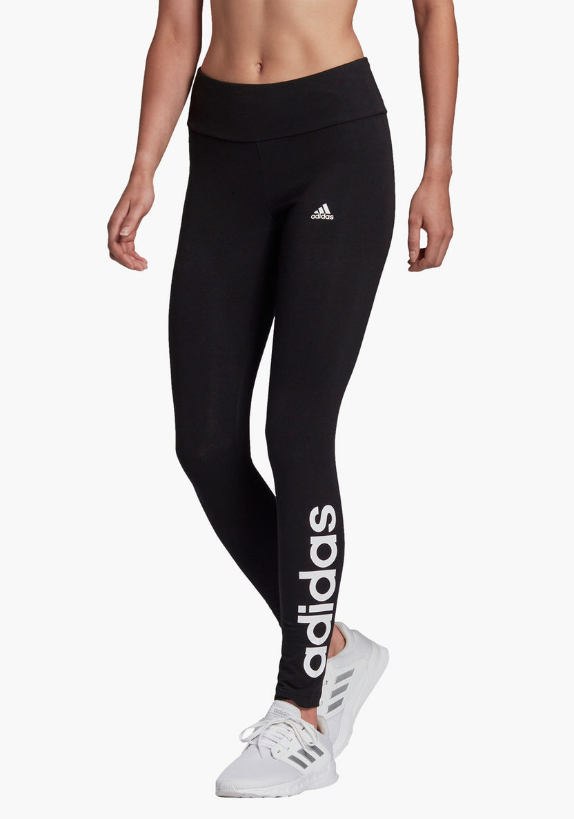Adidas Women's Linear Leggings - GL0633-Bottoms-image-0