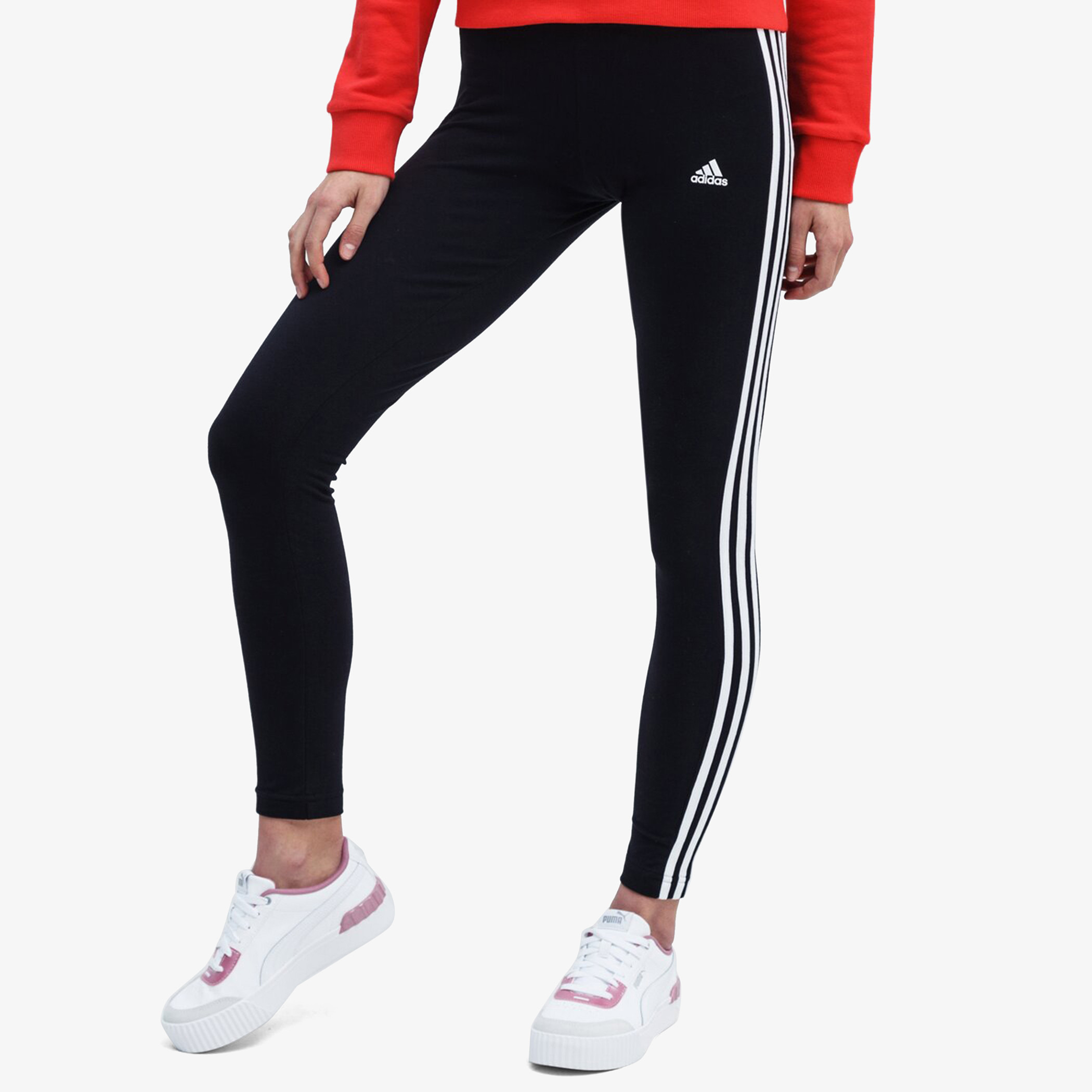 Adidas leggings with adidas on leg online