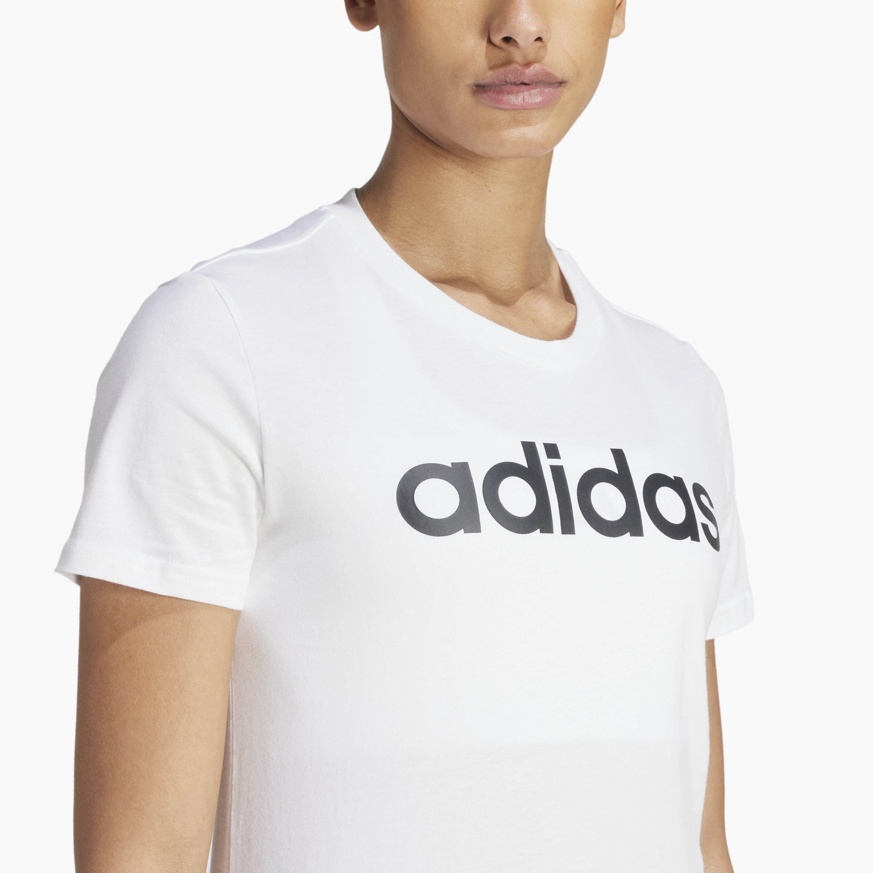 تيشيرت نسائي بشعار إسينشالز سليم من أديداس | OE-sports-women-clothing-tshirtsandvests-image-3