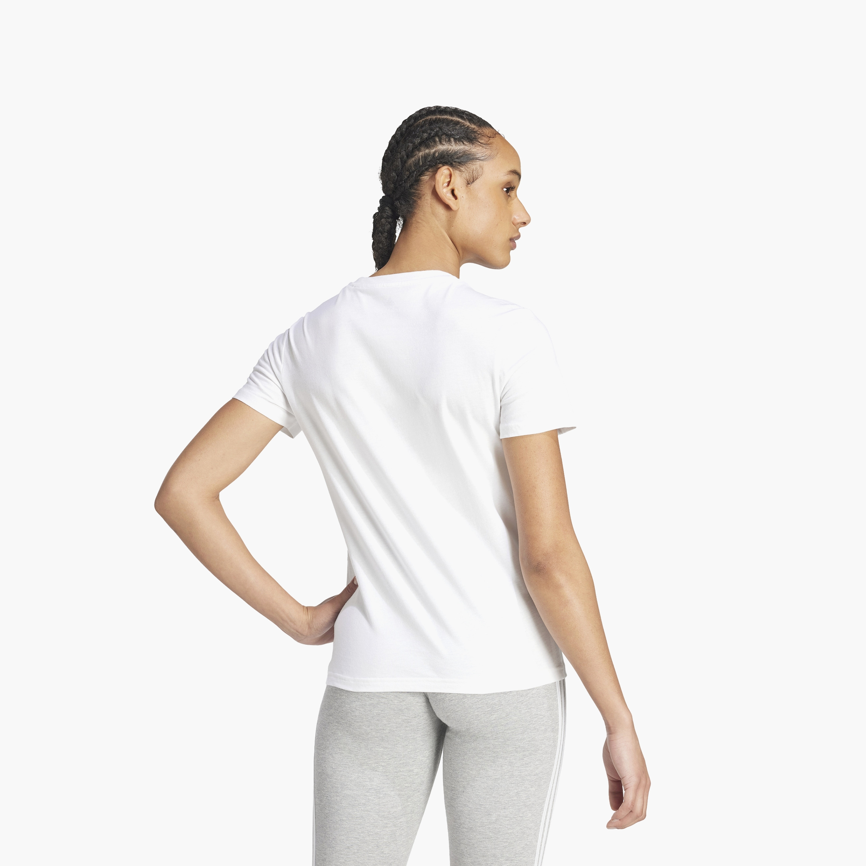 adidas Women's Essentials Slim Logo T-Shirt | OE-sports-women-clothing-tshirtsandvests-image-5