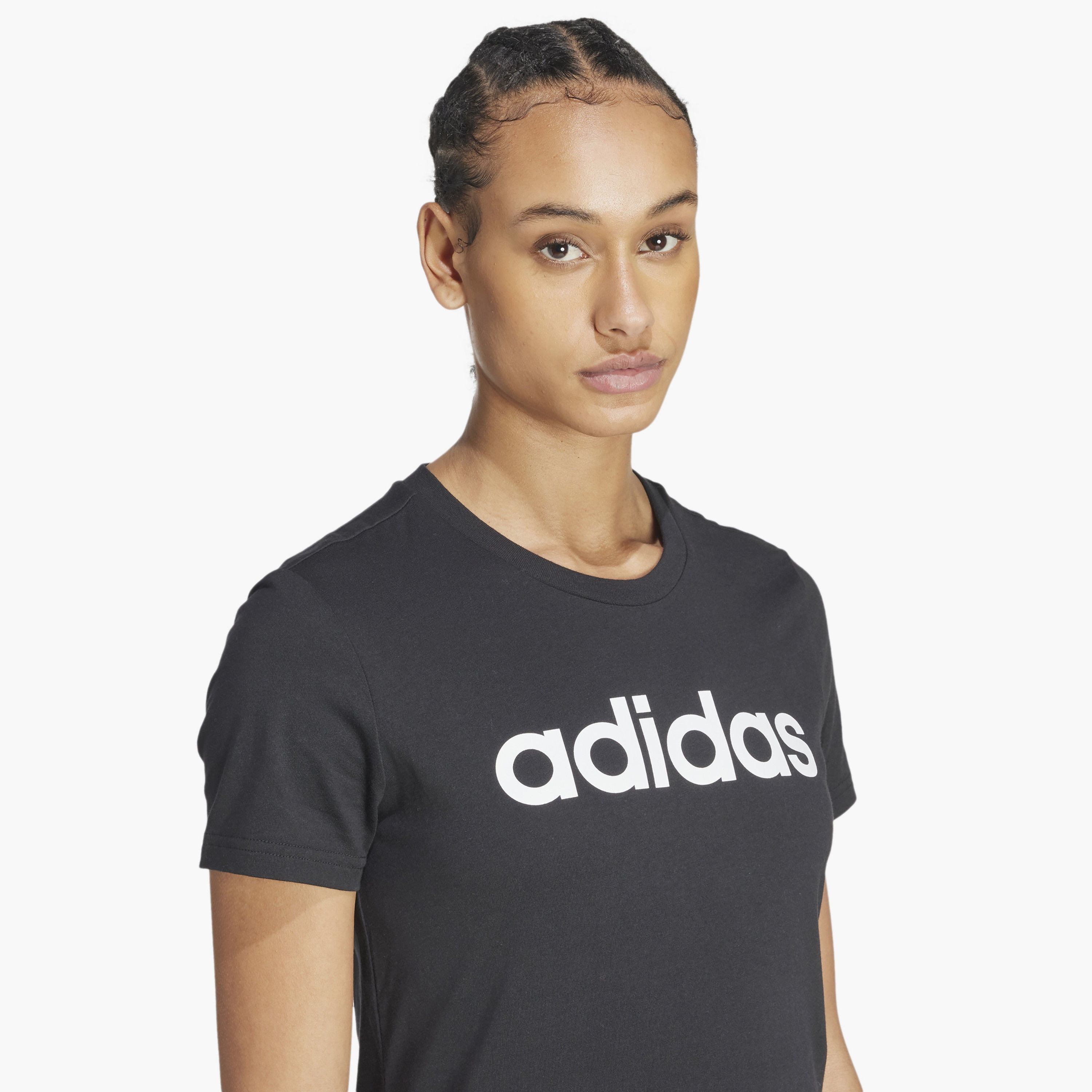 تيشيرت نسائي بشعار إسينشالز سليم من أديداس | OE-sports-women-clothing-tshirtsandvests-image-10
