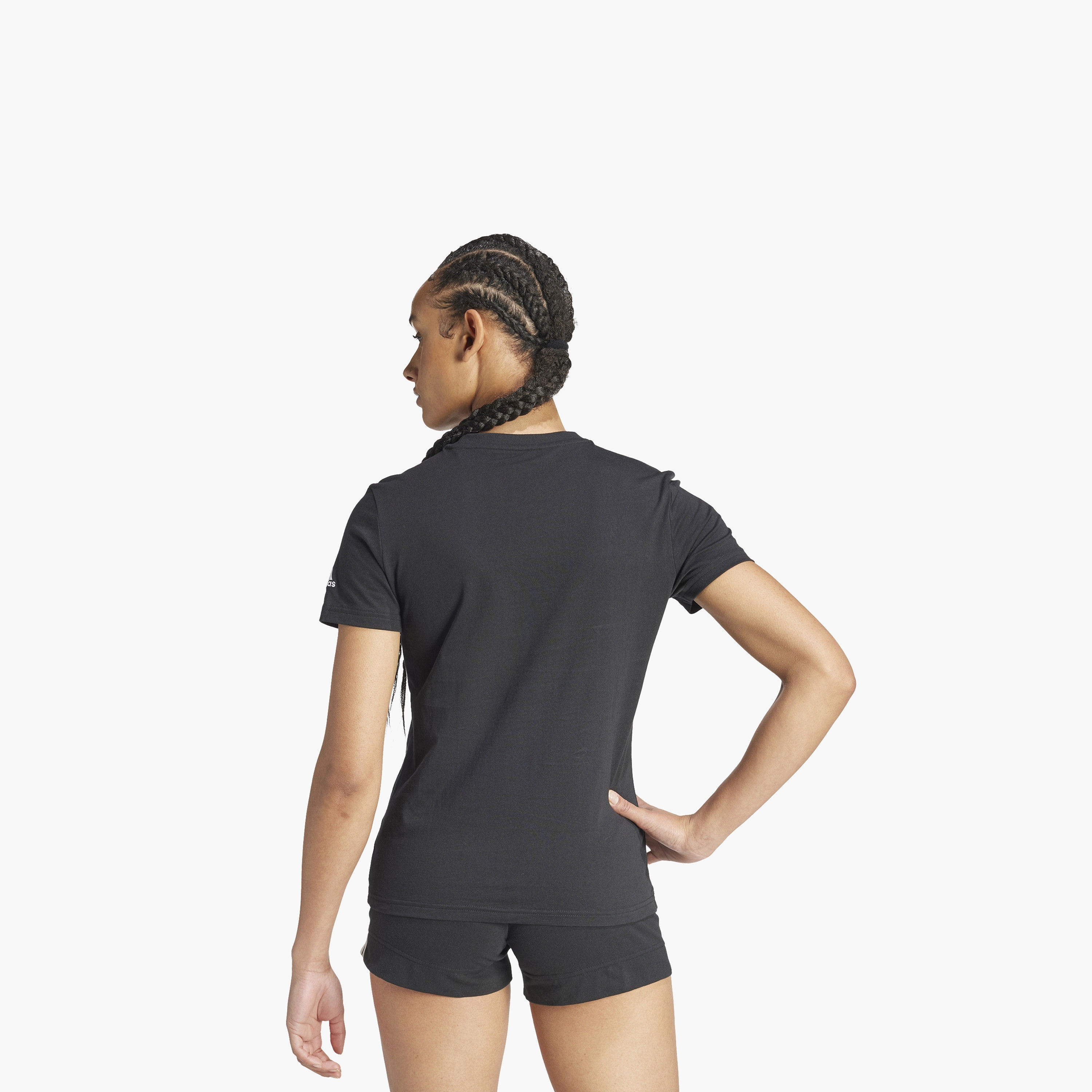 تيشيرت نسائي بشعار إسينشالز سليم من أديداس | OE-sports-women-clothing-tshirtsandvests-image-12