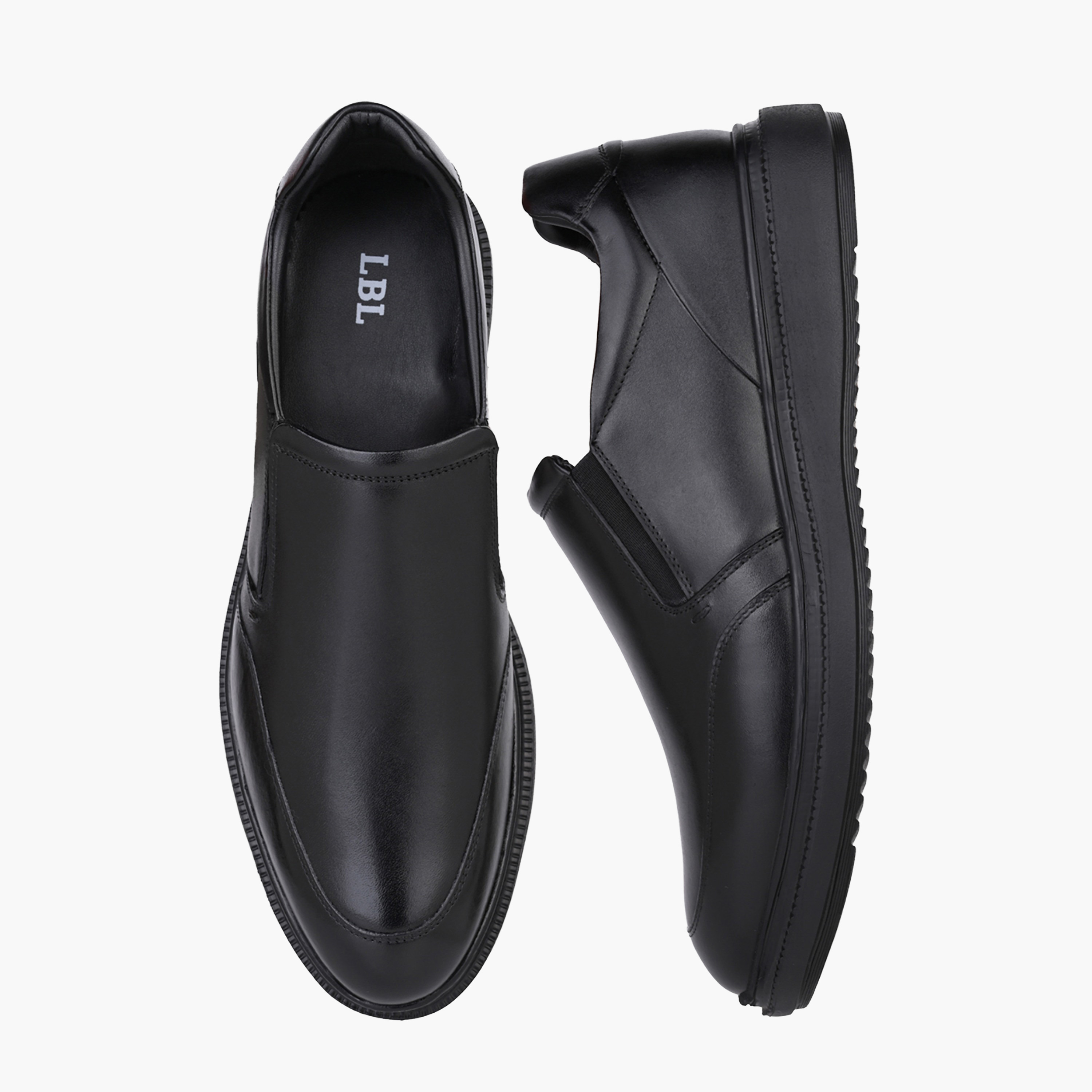 LBL by Shoexpress Men Leather Slip-On Loafers-men-shoes-formalshoes-image-1