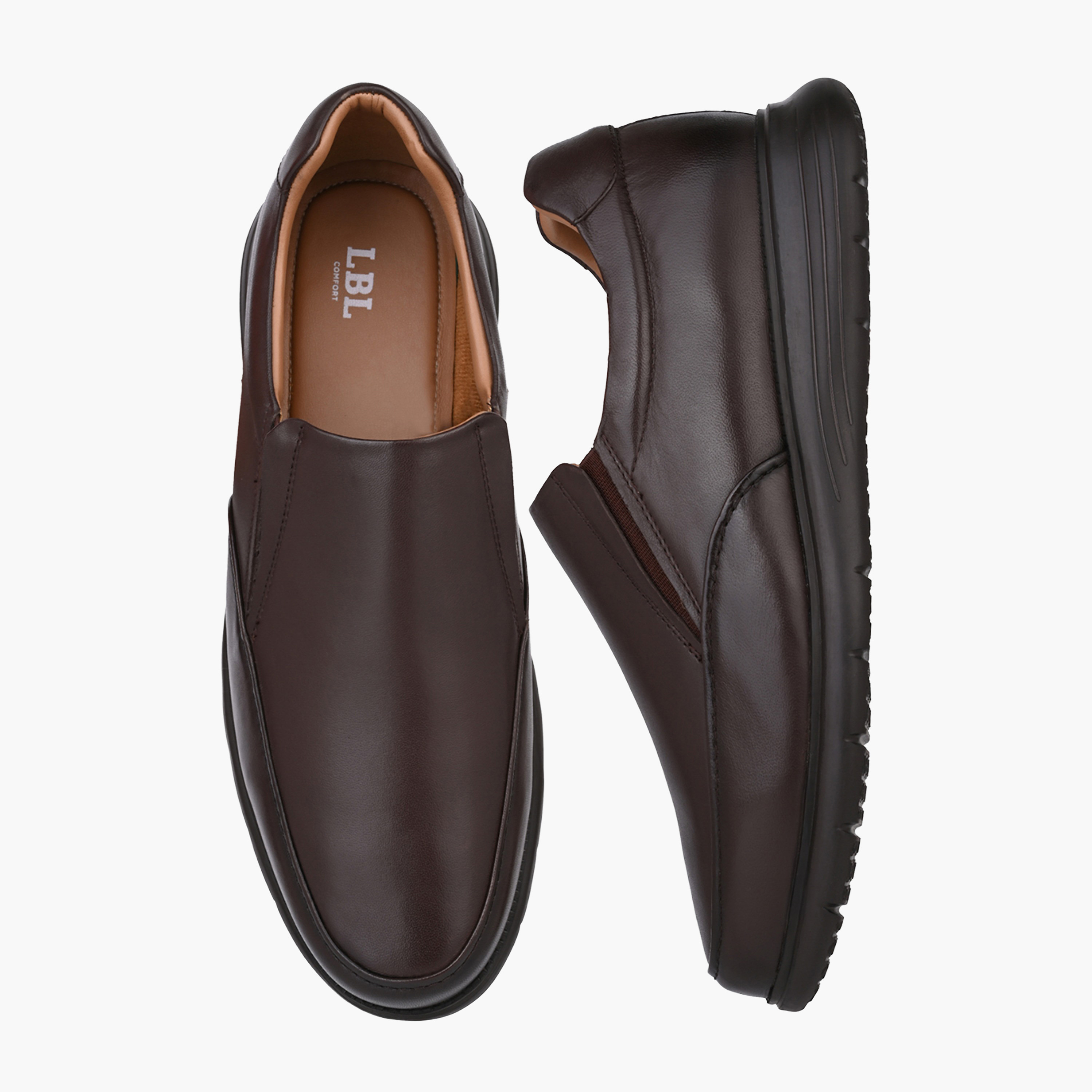 LBL by Shoexpress Men Leather Slip-On Loafers-men-shoes-formalshoes-image-1
