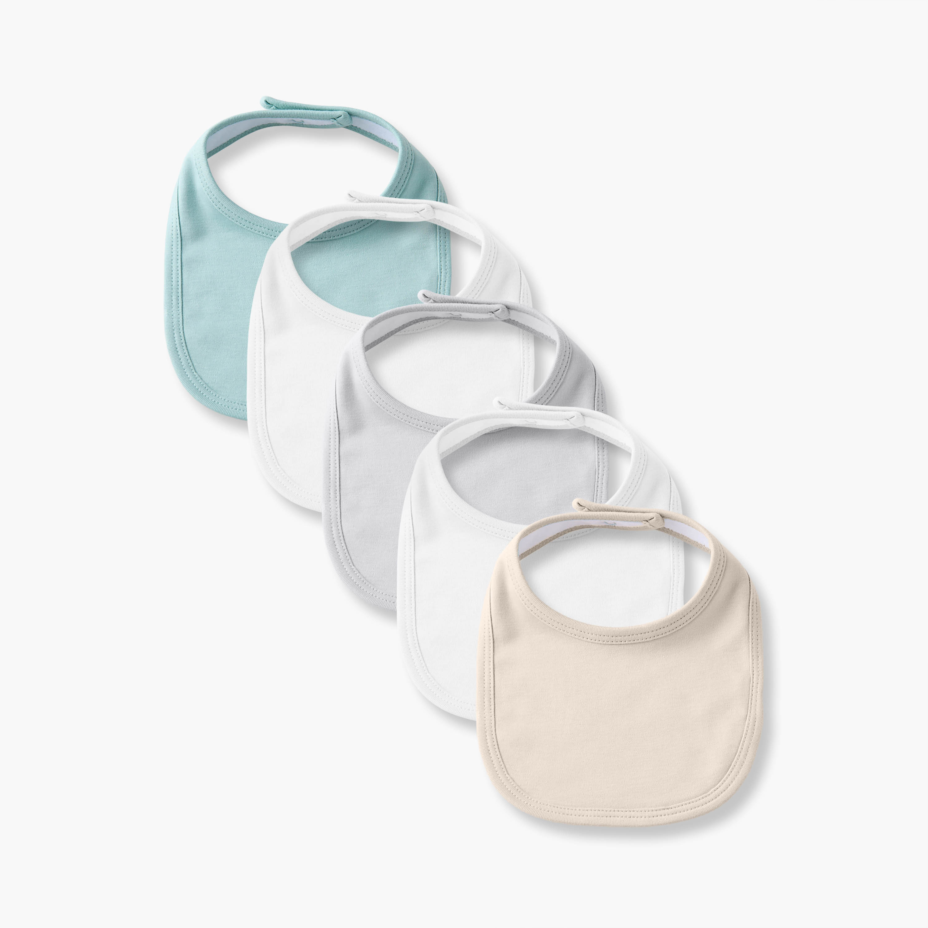 Pack of 5 Gloo Baby Bib with Snap Button Closure-baby-feeding-bibs-image-1