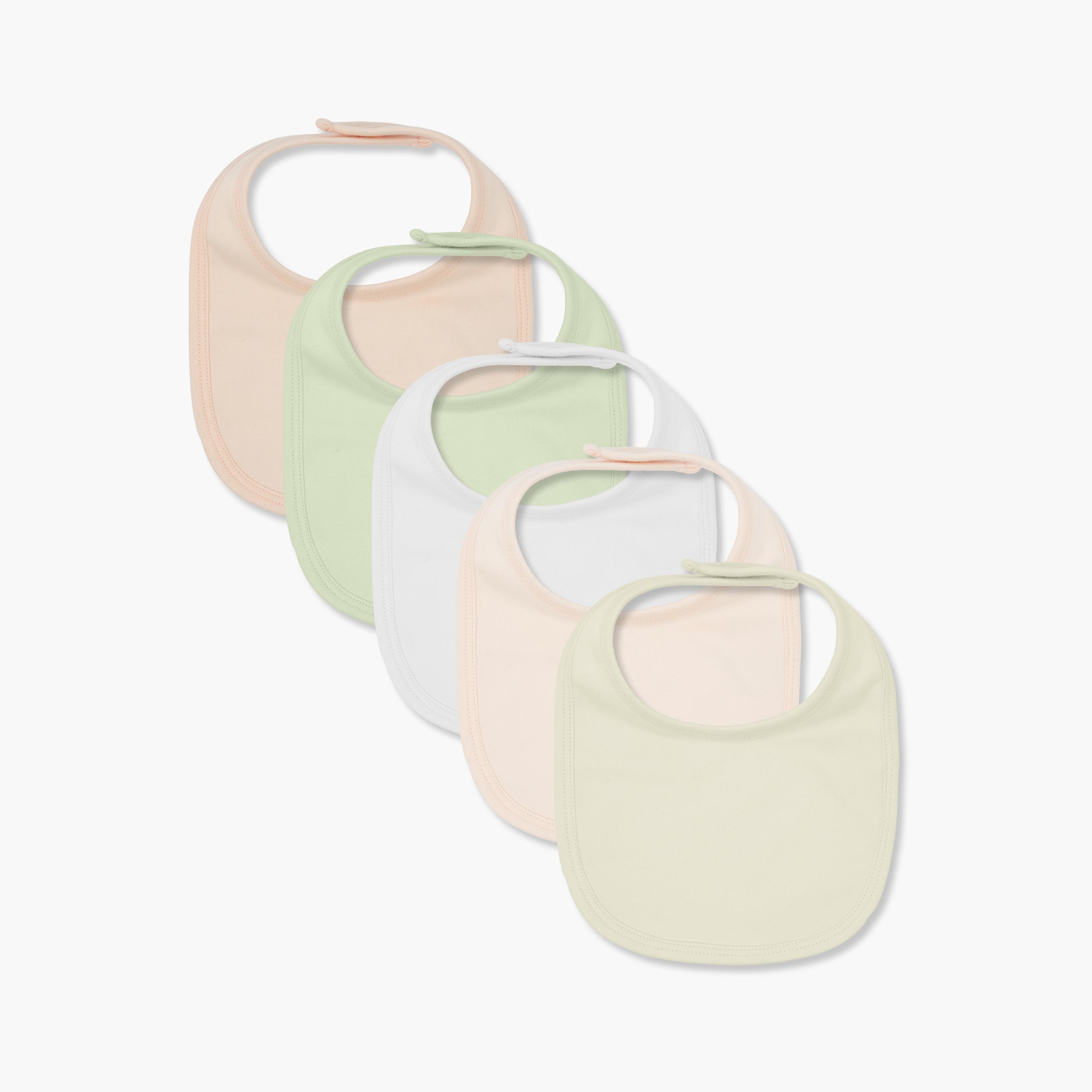 Pack of 5 Gloo Baby Bib with Snap Button Closure-baby-feeding-bibs-image-1