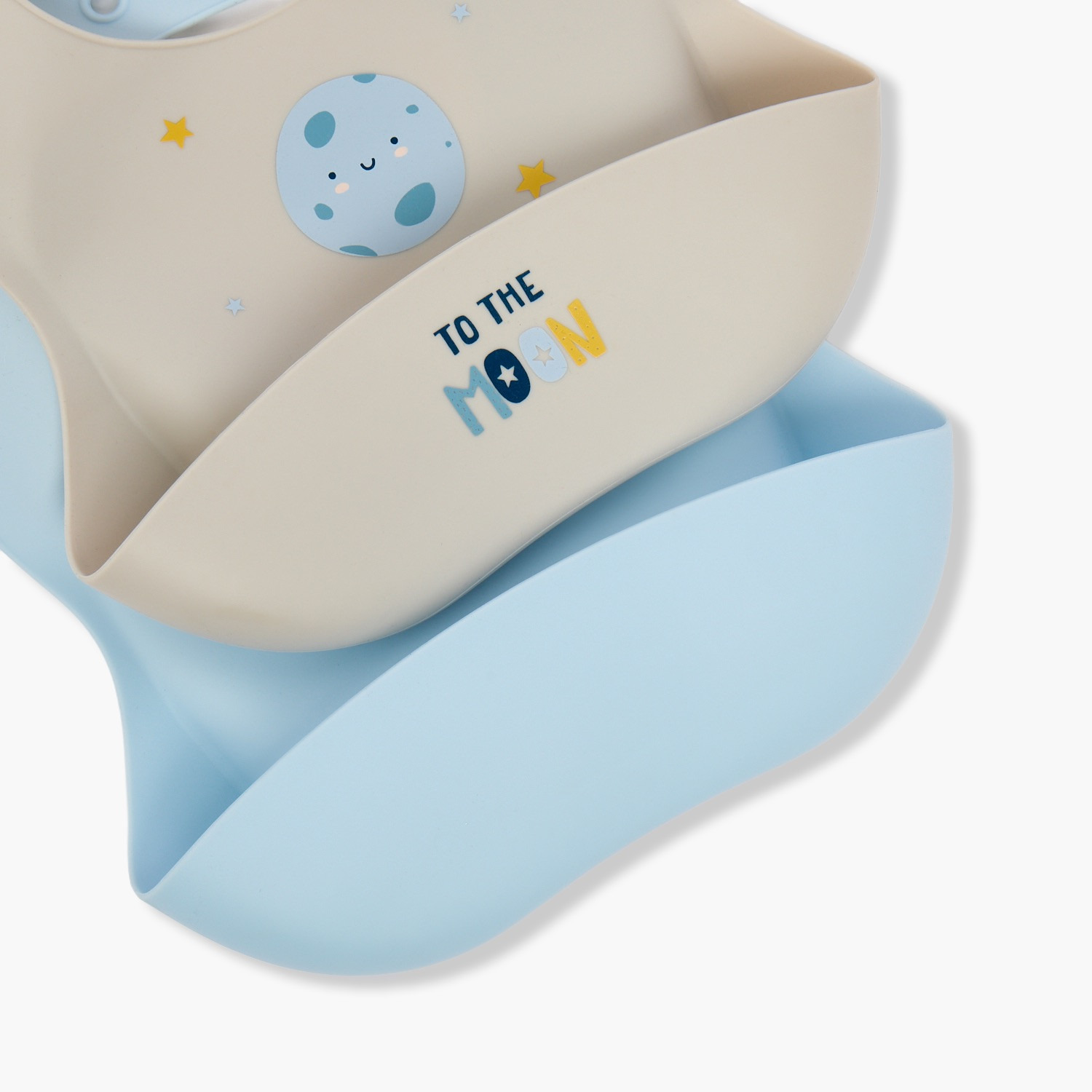 طقم مريلة أطفال من قطعتين بطبعة رسومات-baby-feeding-bibs-image-5