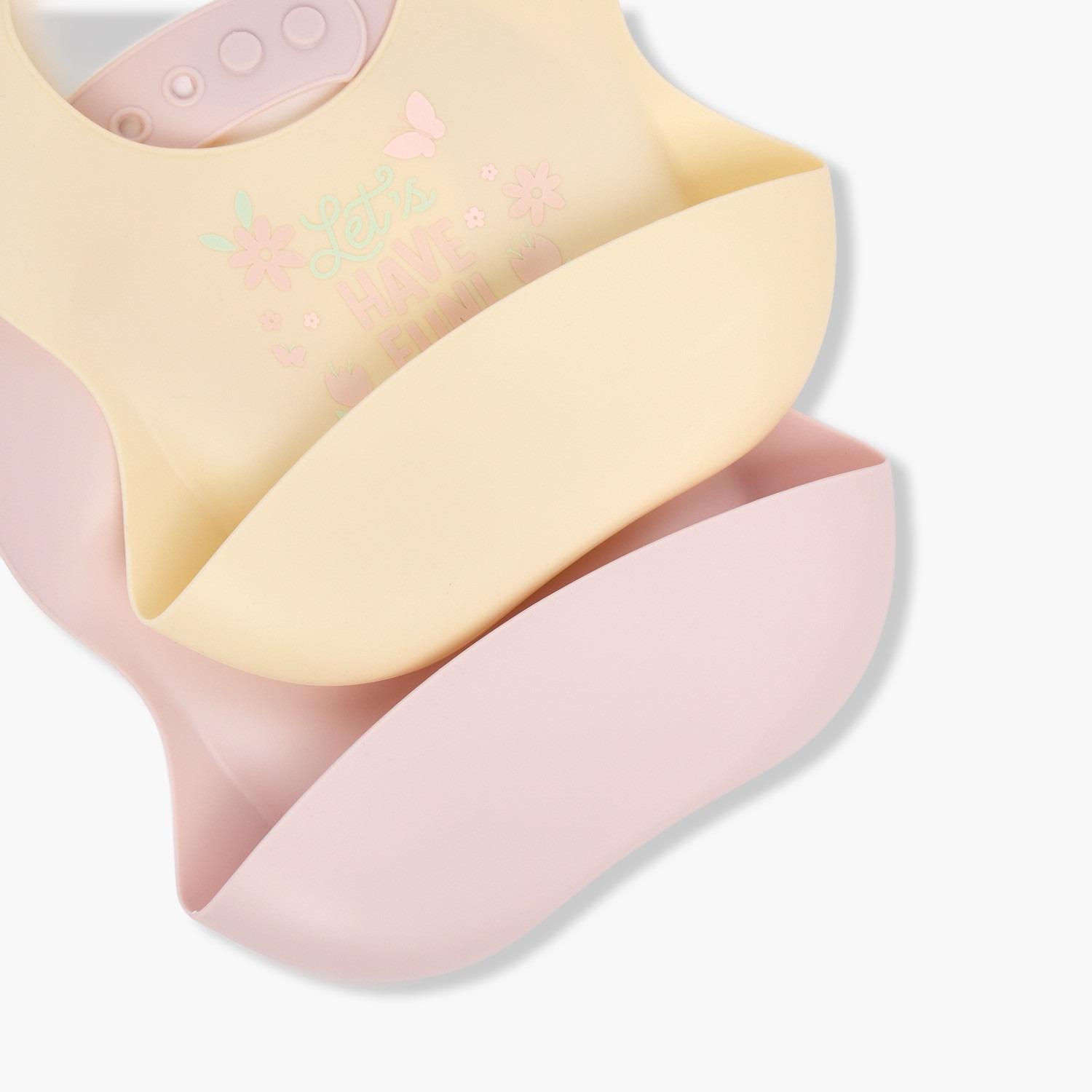 مرايل أطفال بطبعات شعار من جلو - عبوة من قطعتين-baby-feeding-bibs-image-5