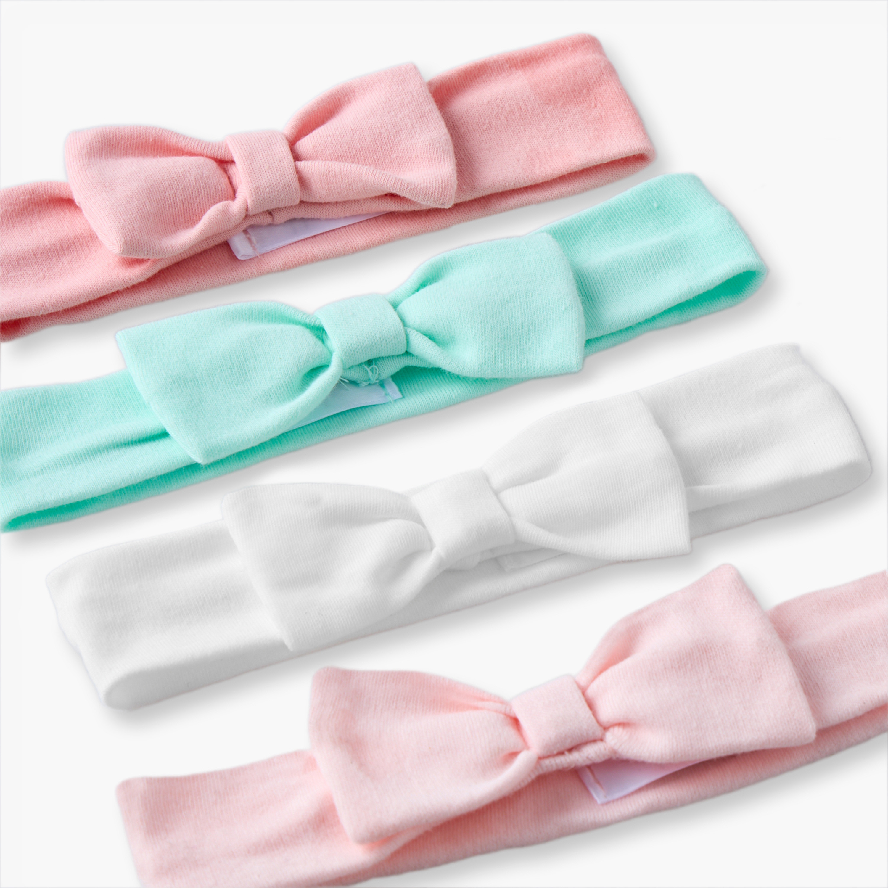 طقم عصابات رأس مع تفاصيل فيونكة من جلو - 4 قطع-baby-girls-accessories-hairaccessories-image-9