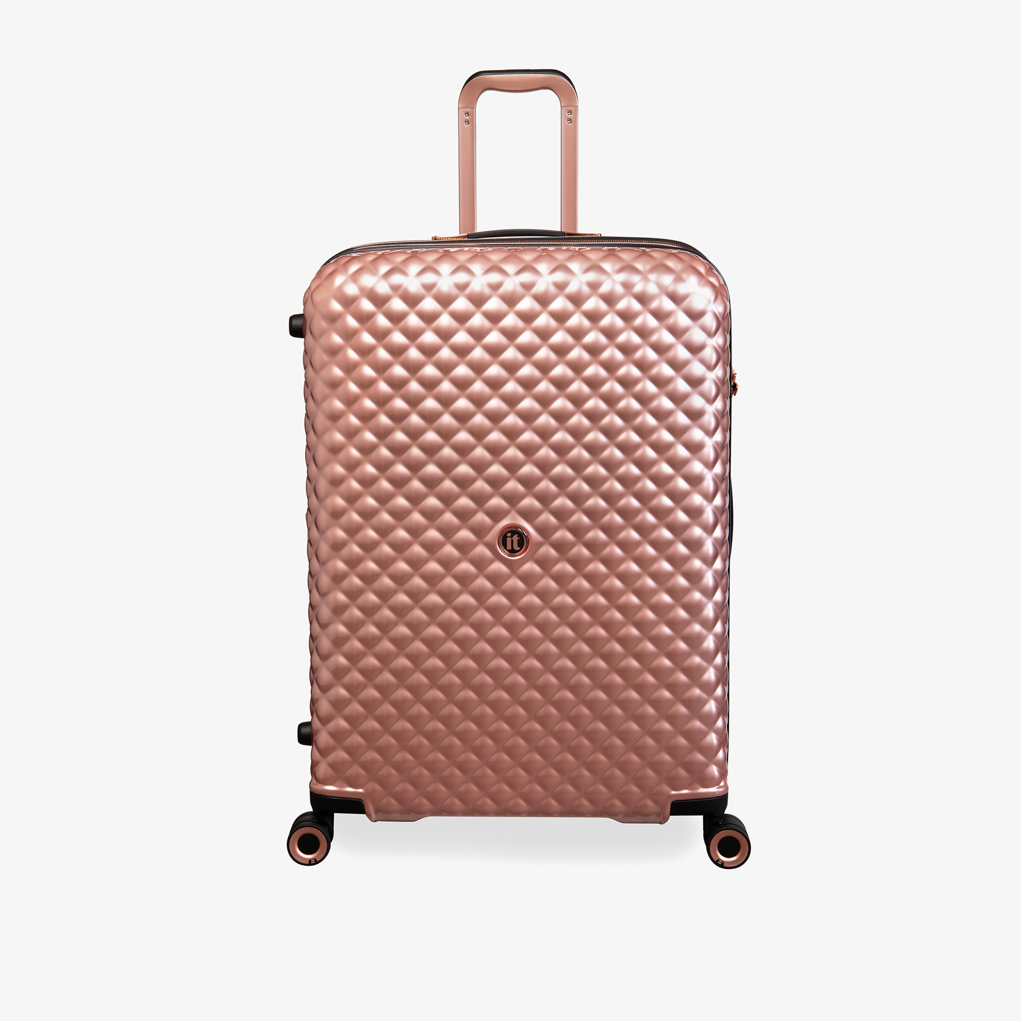 Shop IT Textured Hardcase Luggage Trolley Bag with Retractable Handle Online Splash Saudi