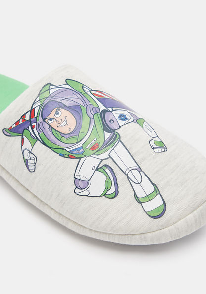 Disney Buzz Lightyear Print Bedroom Slide Slippers