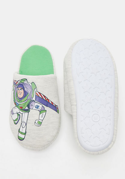 Disney Buzz Lightyear Print Bedroom Slide Slippers