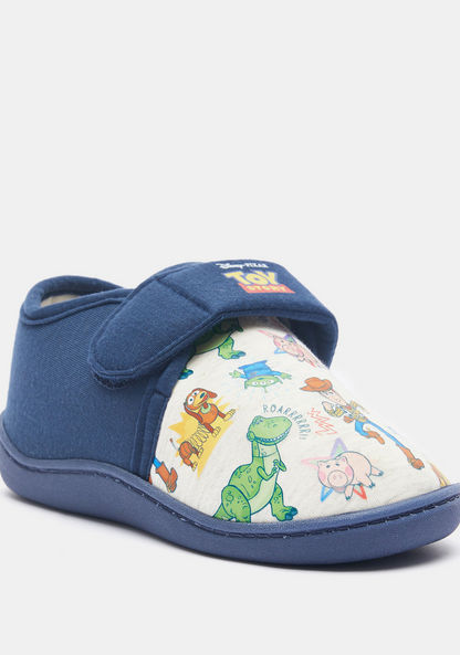 Toy Story Print Shoes with Hook and Loop Closure-Boy%27s Bedroom Slippers-image-1