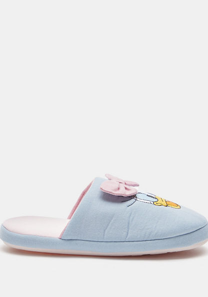 Disney Daisy Duck Closed Toe Slip-On Bedroom Slippers-Girl%27s Bedroom Slippers-image-1