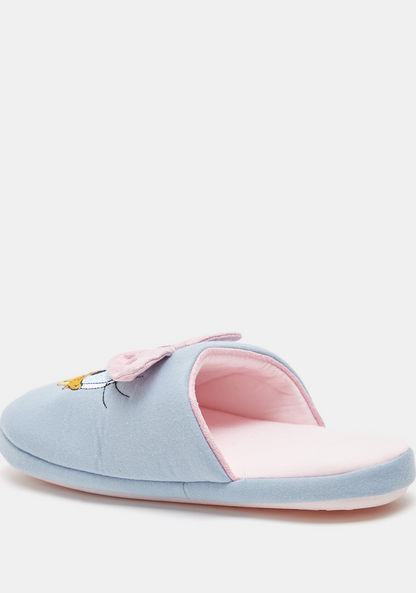 Disney Daisy Duck Closed Toe Slip-On Bedroom Slippers-Girl%27s Bedroom Slippers-image-4