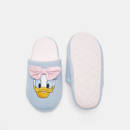 Disney Daisy Duck Closed Toe Slip-On Bedroom Slippers