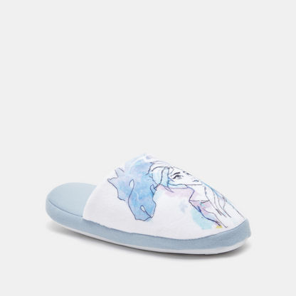 Disney Elsa Print Bedroom Slide Slippers