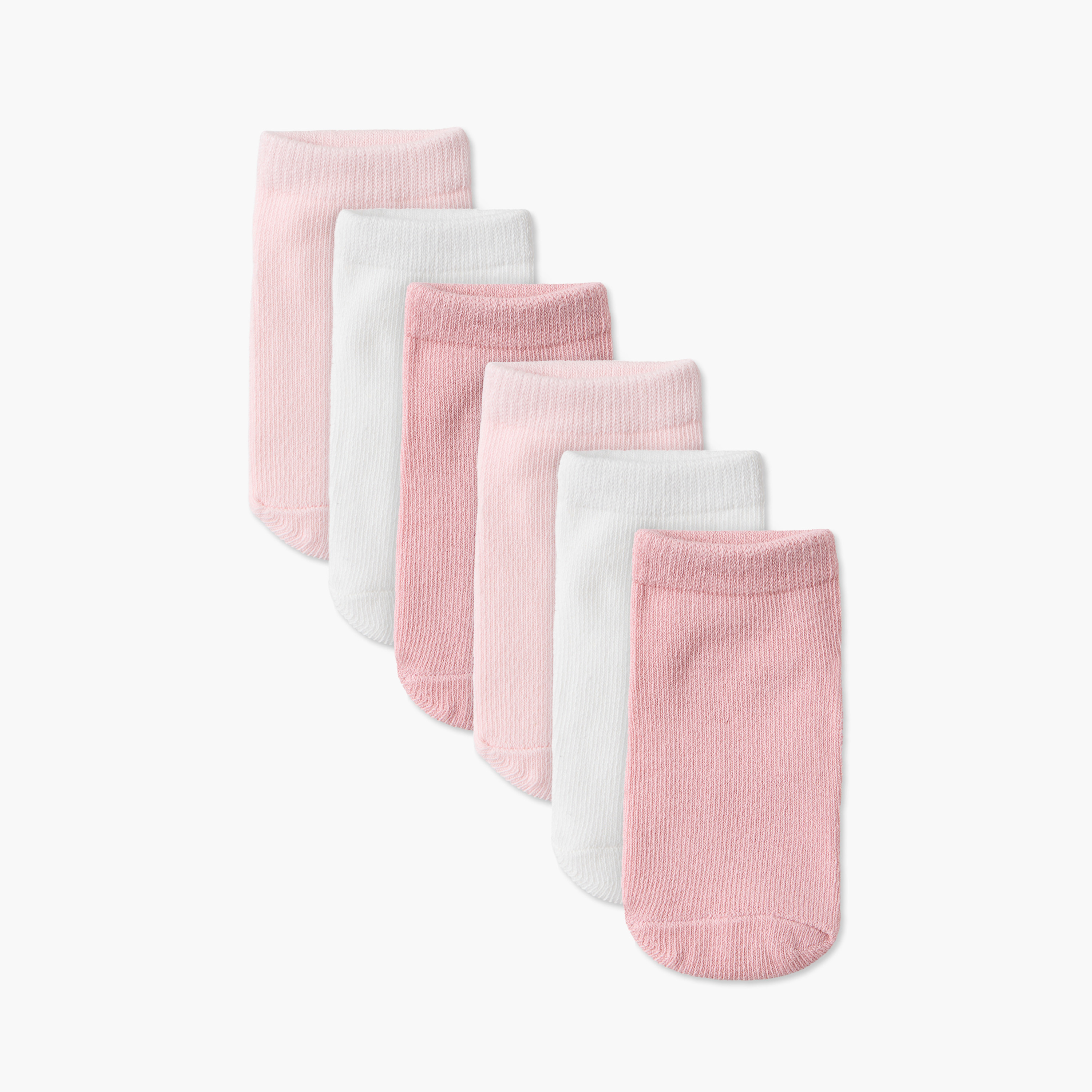 Pack of 6 Gloo Baby Girls Socks Ankle Length-baby-girls-accessories-socks-image-1