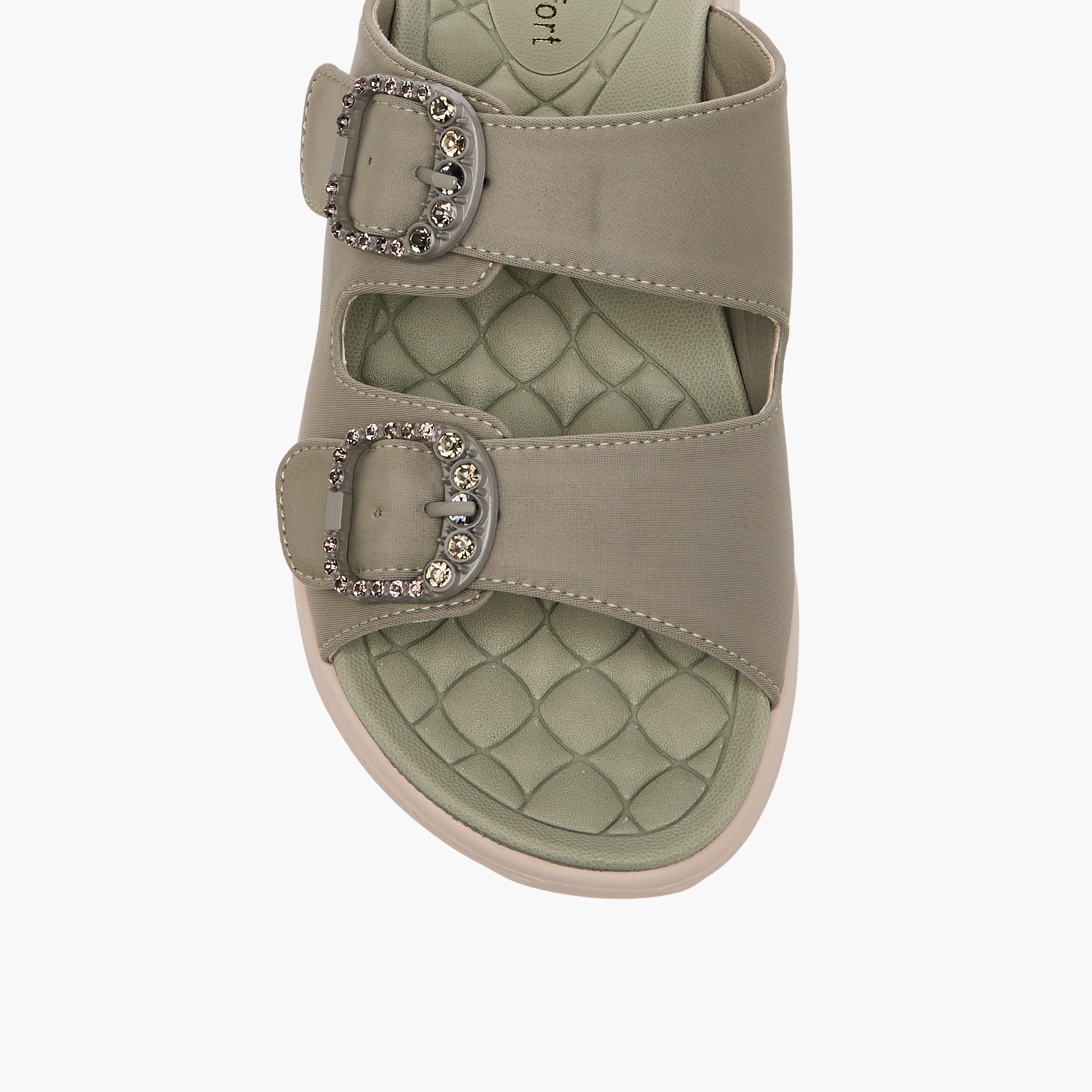 شبشب مريح مزين بإبزيم للنساء من لو كونفورت-women-shoes-sandals-heeled-image-3