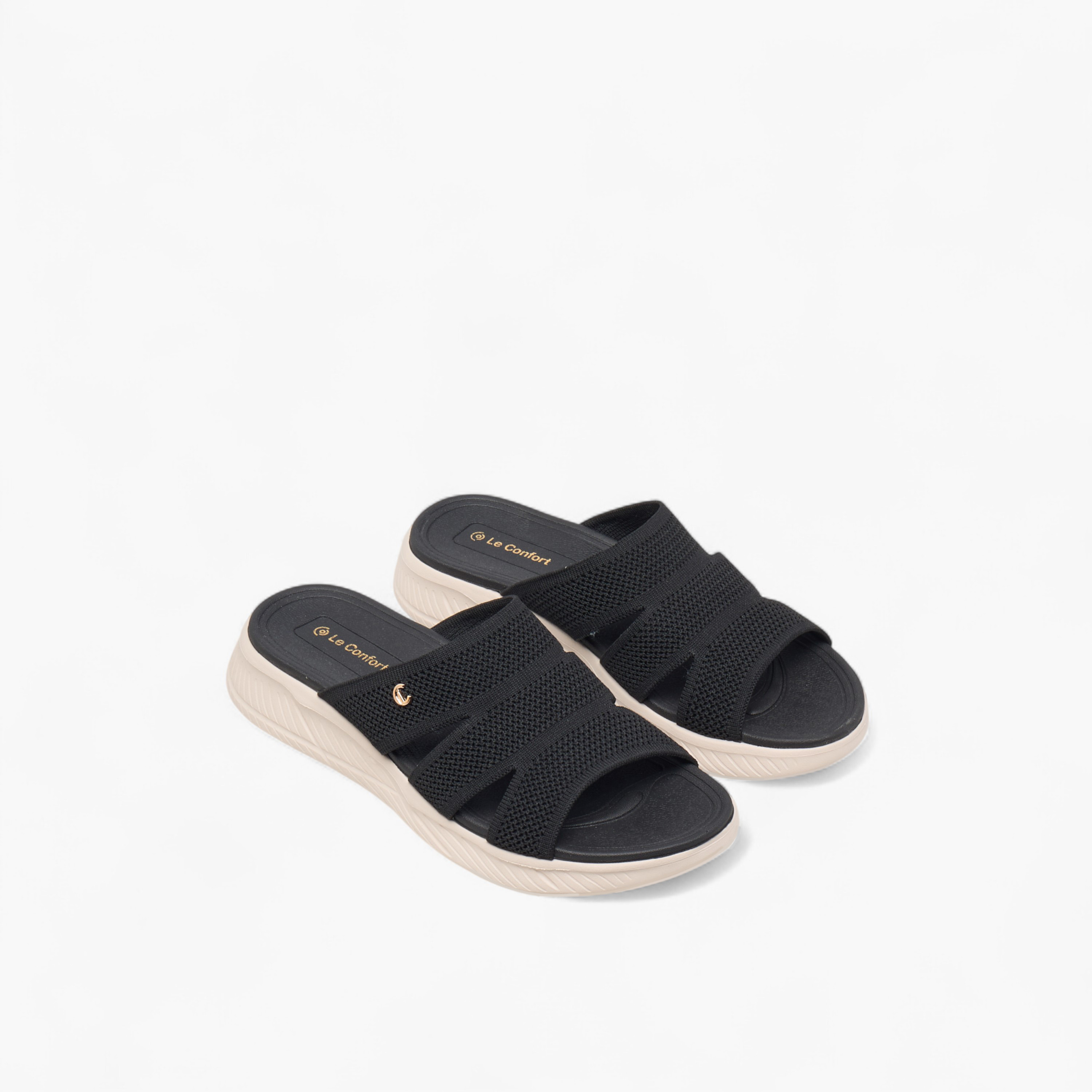 صندل مريح فلاينت بارز الملمس وسهل الارتداء من لو كونفورت-women-shoes-sandals-heeled-image-1
