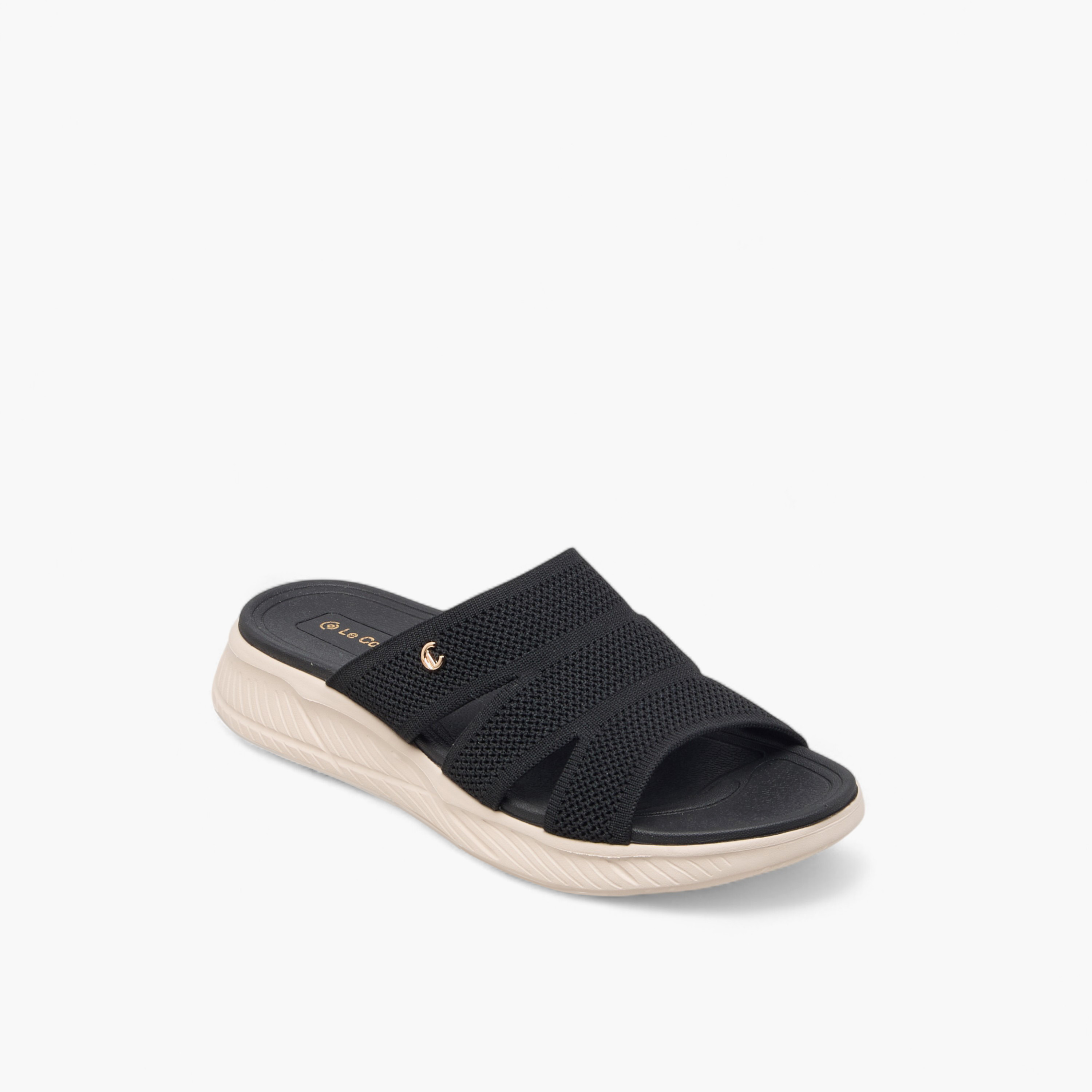 صندل مريح فلاينت بارز الملمس وسهل الارتداء من لو كونفورت-women-shoes-sandals-heeled-image-2