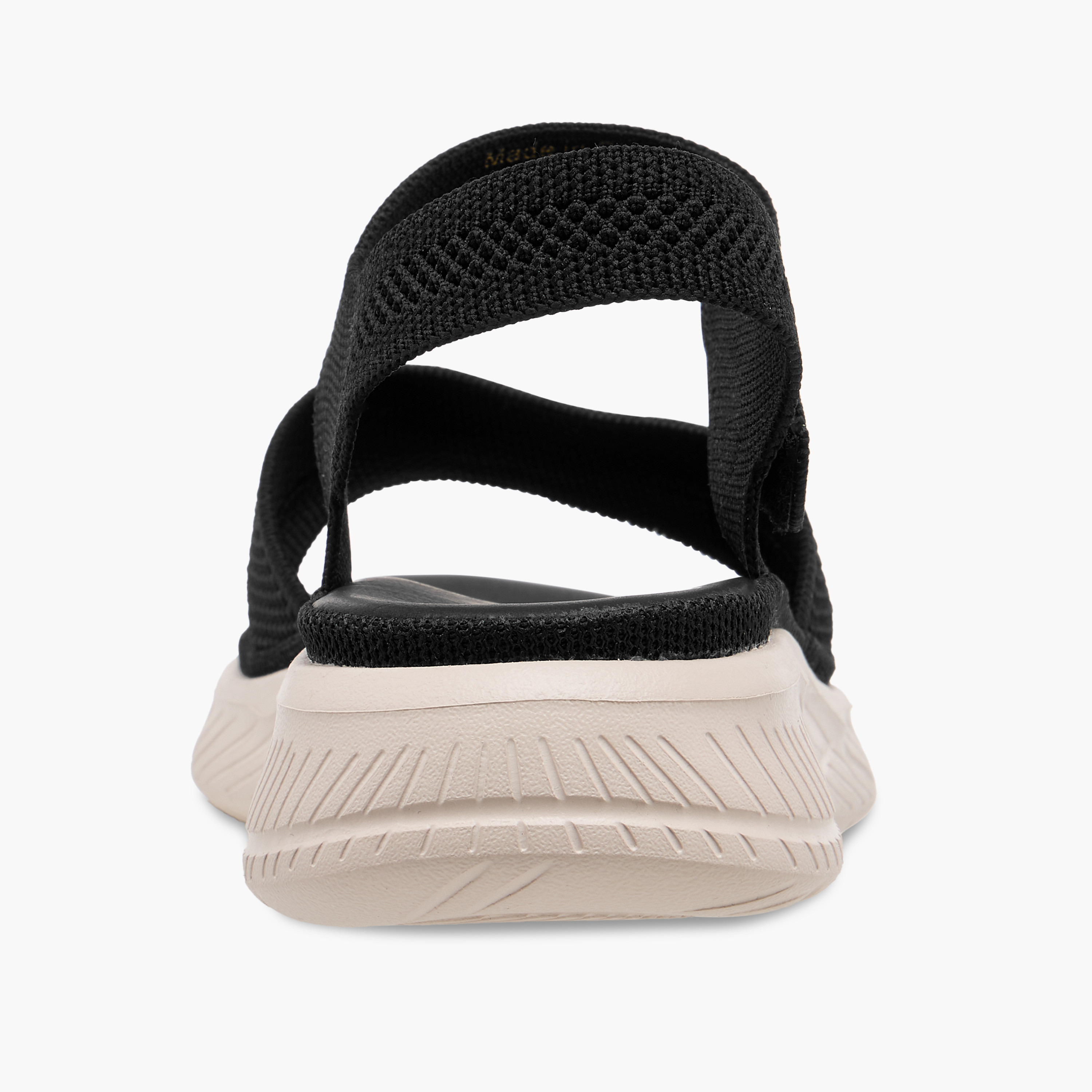 Le Confort Textured Open Toe Sandals with Hook and Loop Closure-women-shoes-sandals-heeled-image-4