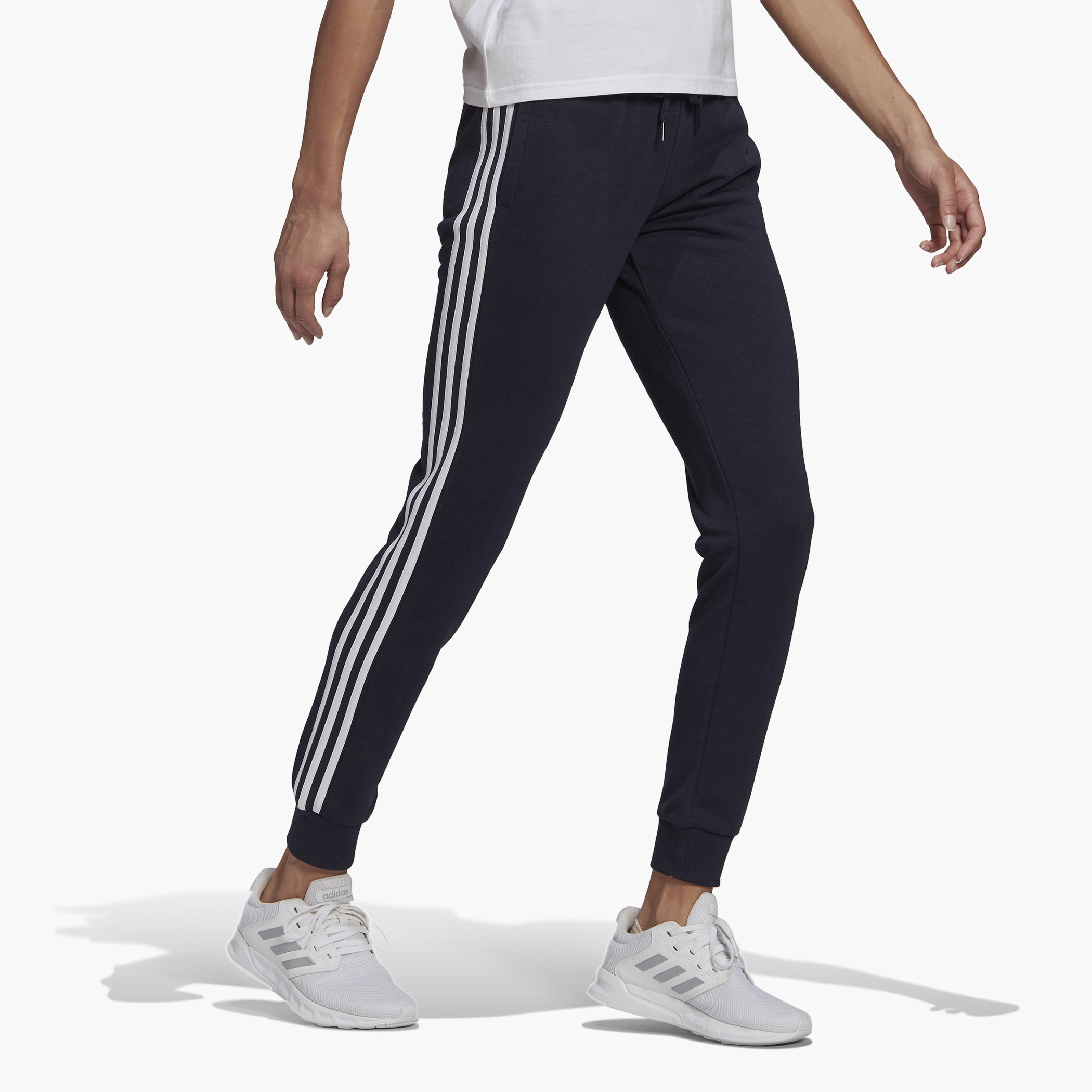 Adidas W 3S Ft C Pt Women 3 Stripe Pants-women-clothing-bottoms-joggers-image-3