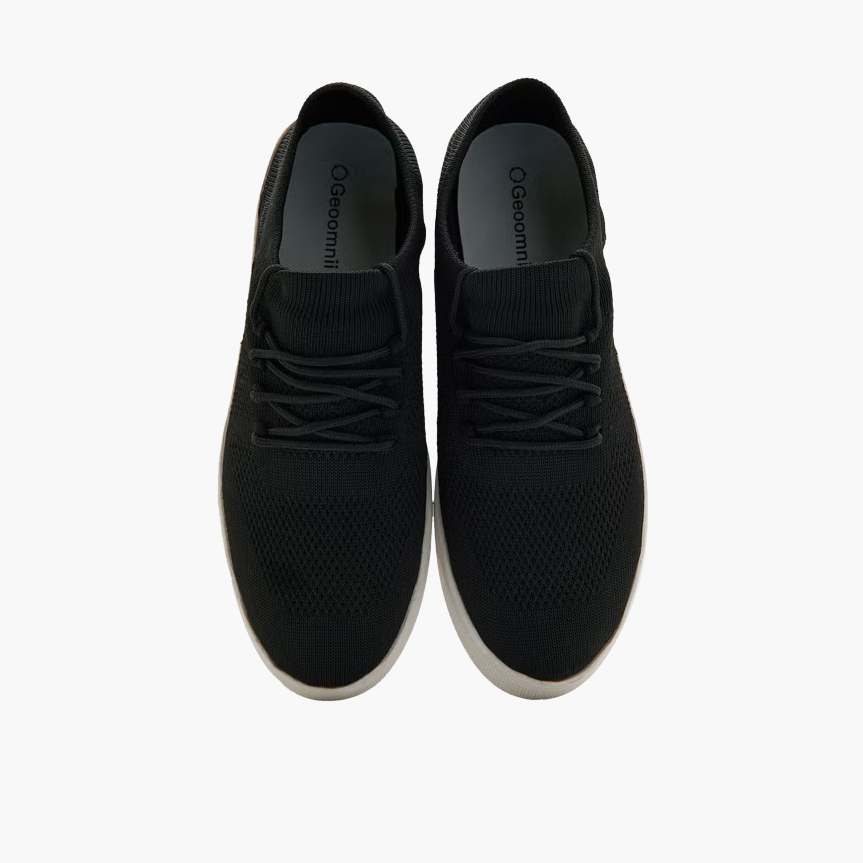 جيومني- حذاء رياضي  للرجال برباط كاحل منخفض | GML-1010-Black-men-shoes-sneakers-image-2