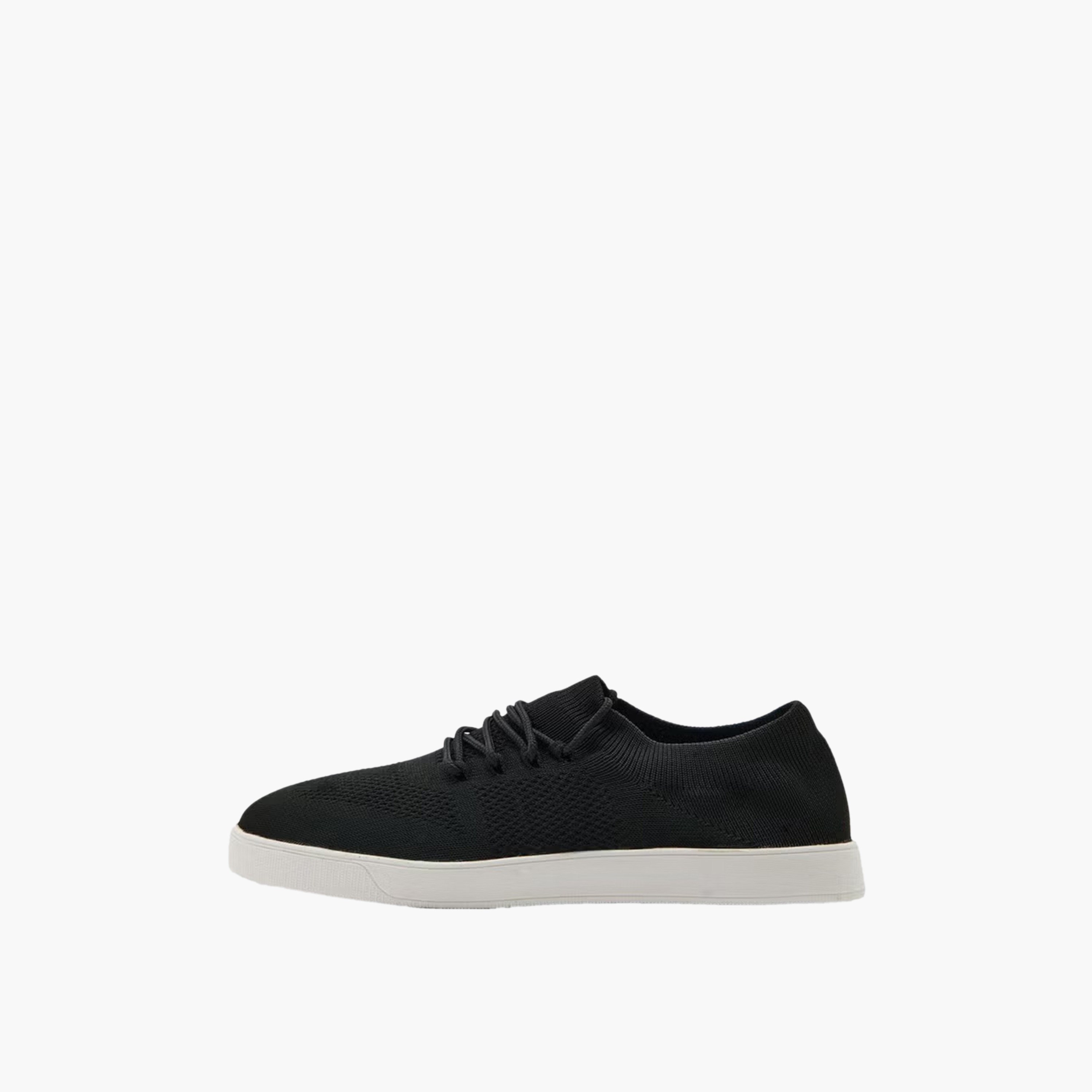 Geoomnii Men's Lace-up Low Ankle Sneakers | GML-1010-Black-men-shoes-sneakers-image-4