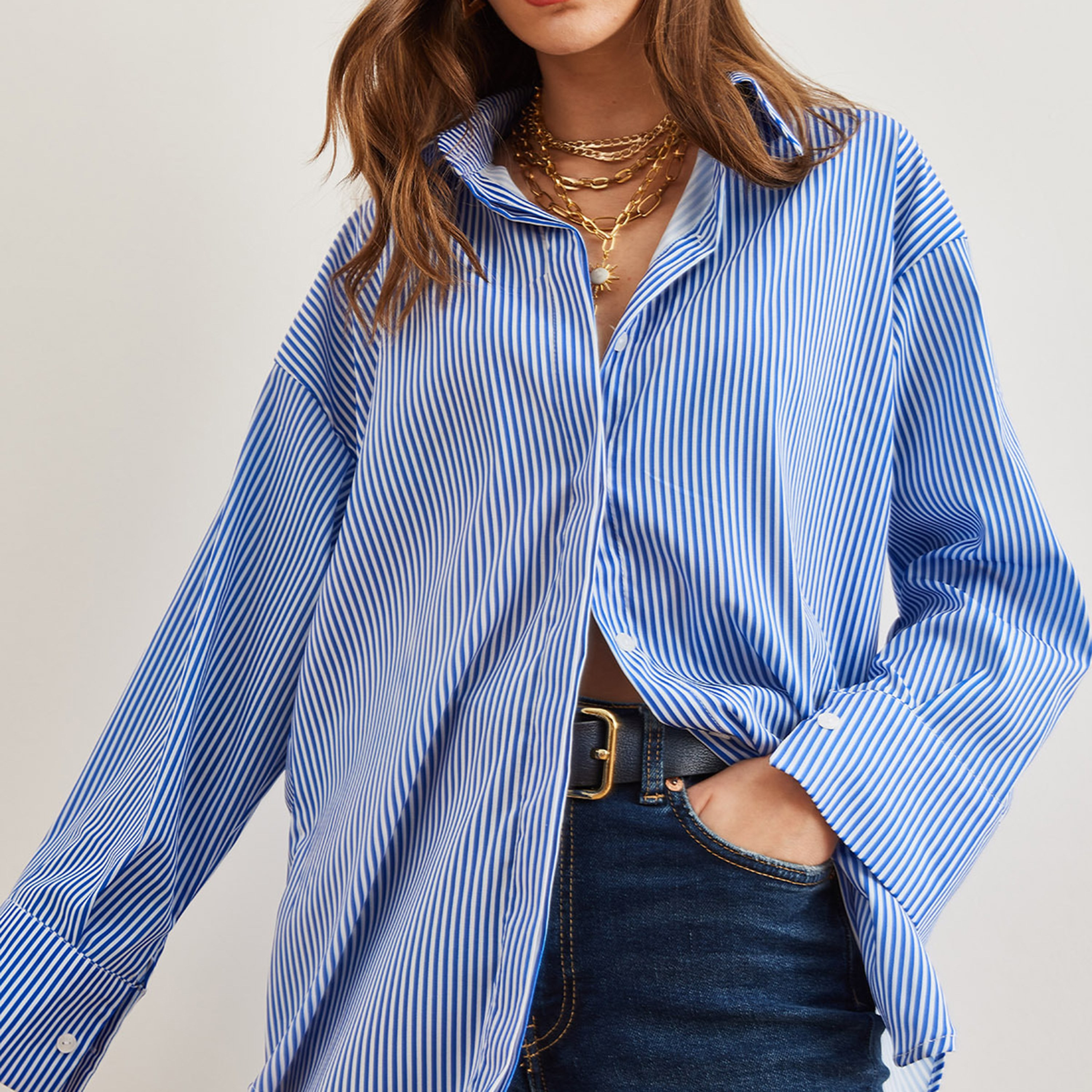 قميص نسائي مخطط، بأكمام منسدلة، أزرق من أولالوك-women-clothing-shirtsandblouses-shirts-image-10