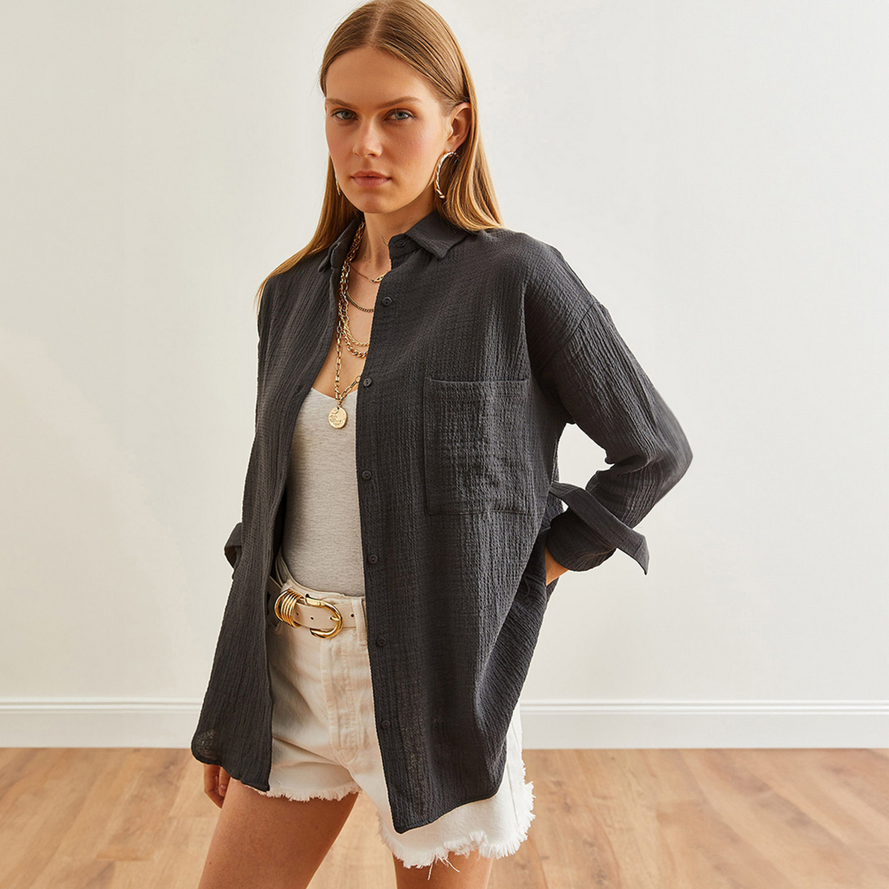 قميص نسائي بياقة منسدلة وأكمام منسدلة من أولالوك-women-clothing-shirtsandblouses-shirts-image-25