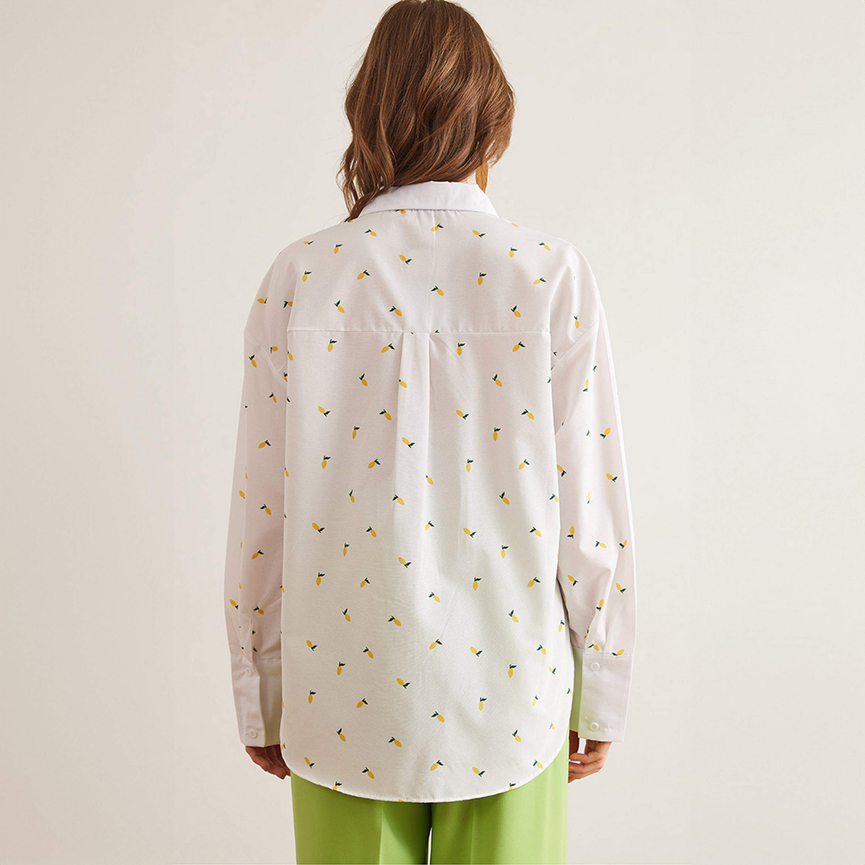 قميص نسائي بطبعة ليمون، بأكمام منسدلة، أبيض من أولالوك-women-clothing-shirtsandblouses-shirts-image-3