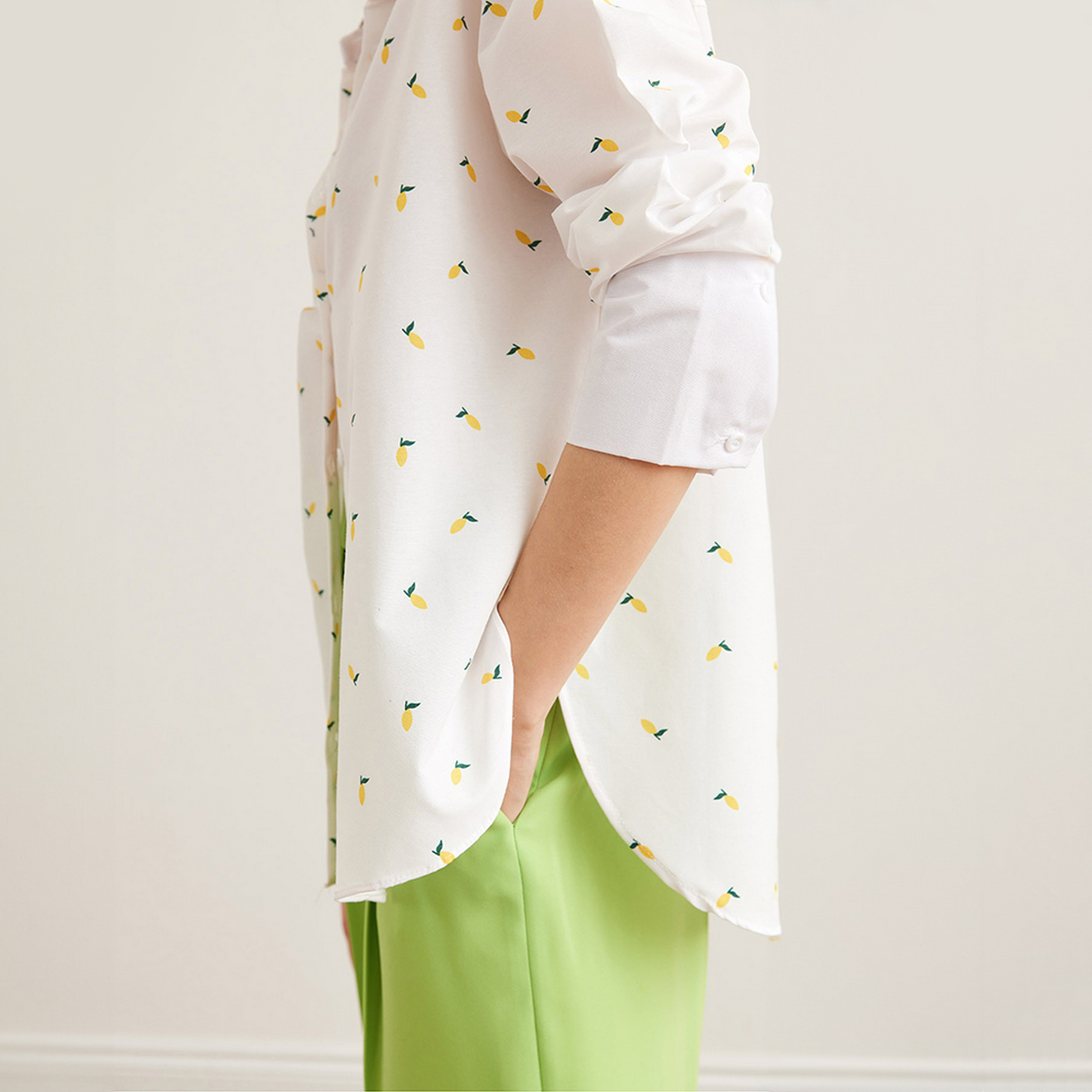 قميص نسائي بطبعة ليمون، بأكمام منسدلة، أبيض من أولالوك-women-clothing-shirtsandblouses-shirts-image-4