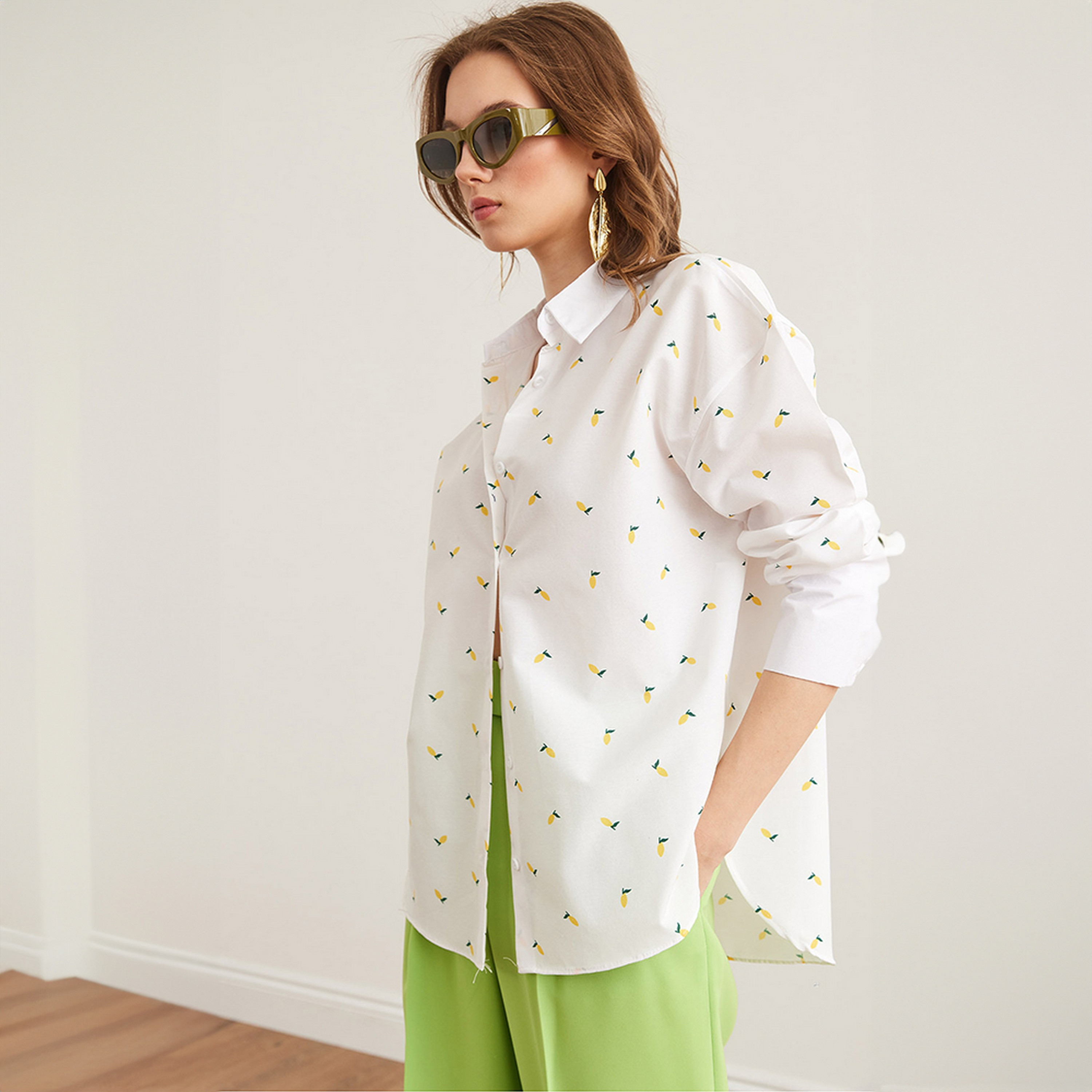 قميص نسائي بطبعة ليمون، بأكمام منسدلة، أبيض من أولالوك-women-clothing-shirtsandblouses-shirts-image-5