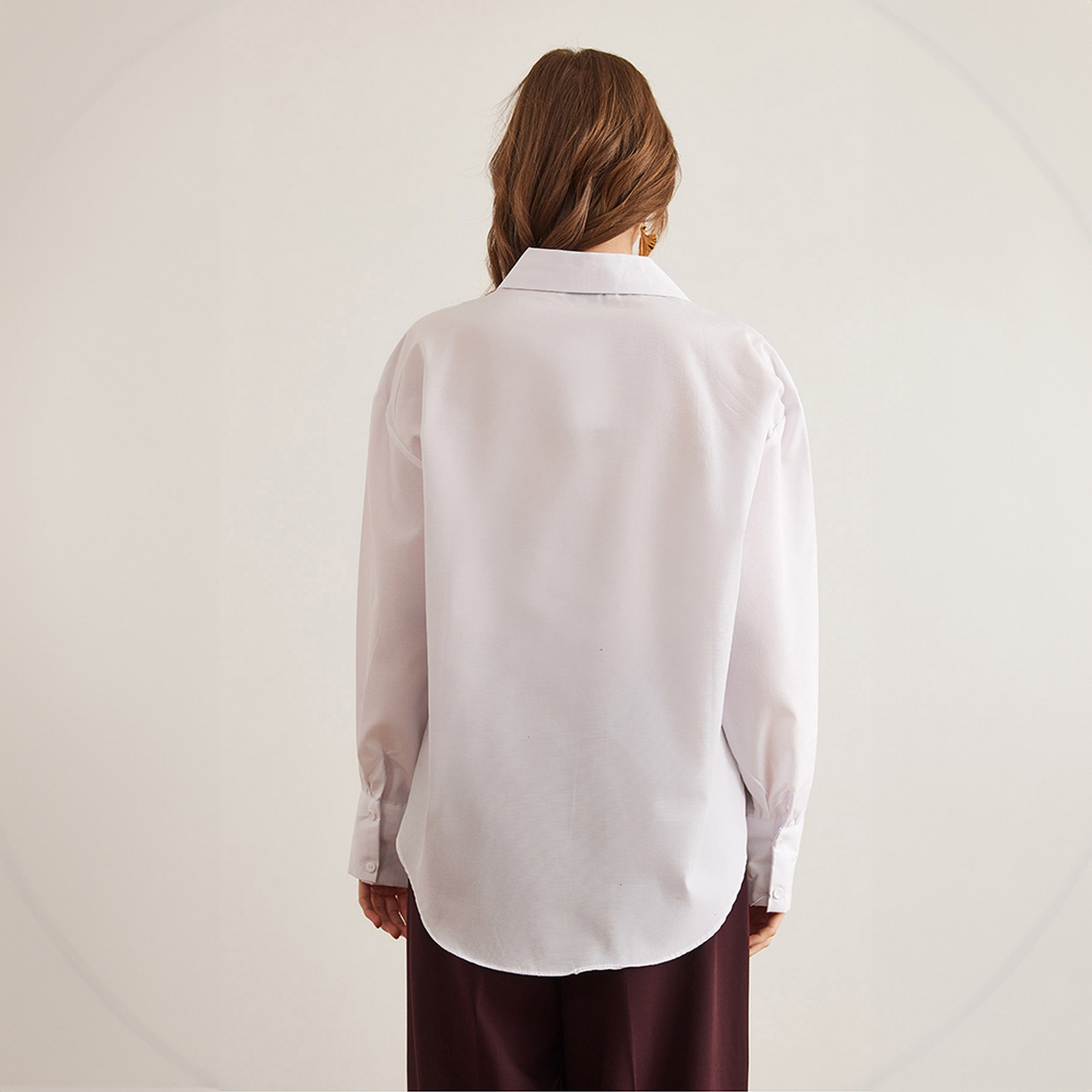 Olalook Heart Embroidered Drop Shoulder Sleeves White Women's Shirt-women-clothing-shirtsandblouses-shirts-image-3