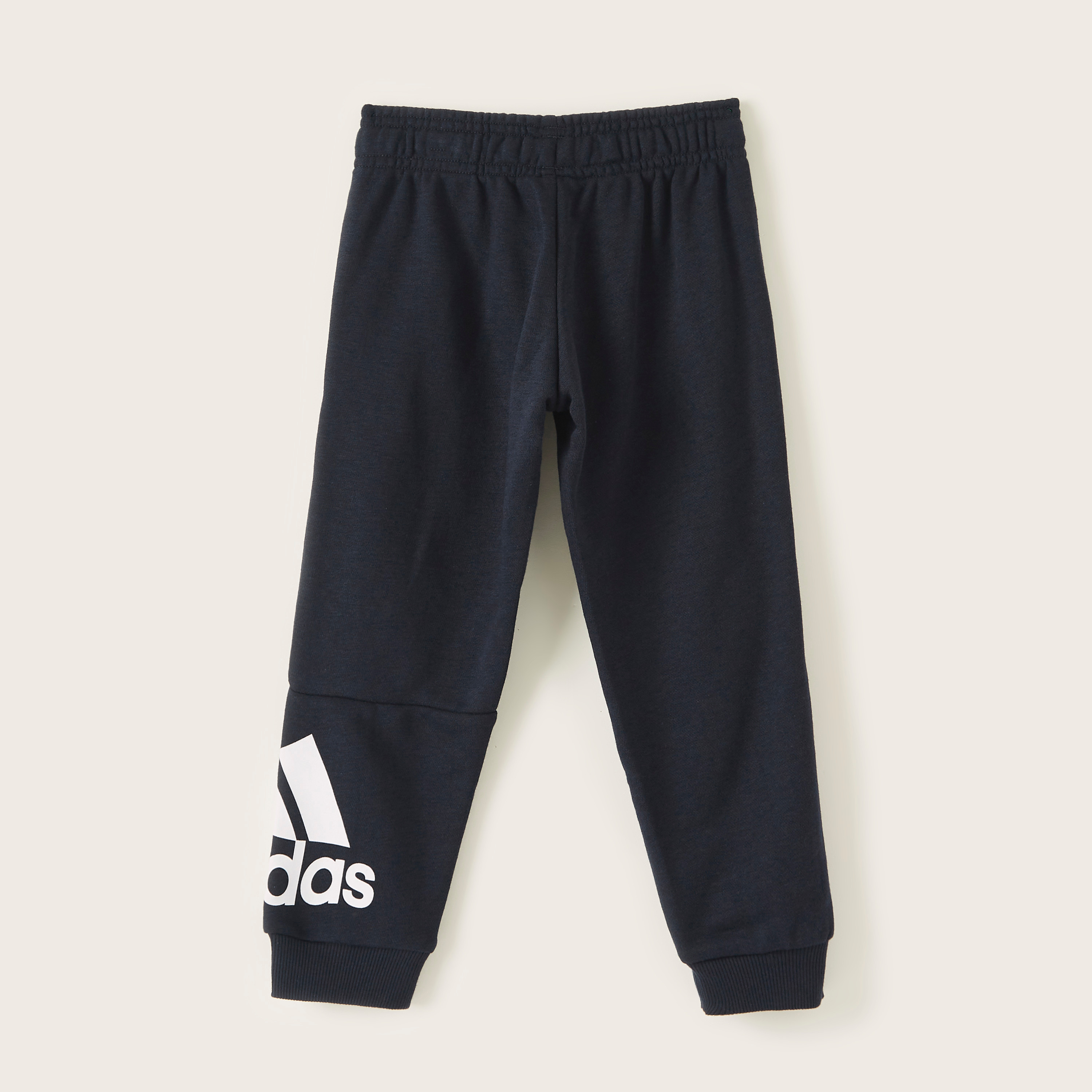 adidas Logo Print Track Pants with Drawstring Closure-boys-clothing-bottoms-joggersandtrackpants-image-4