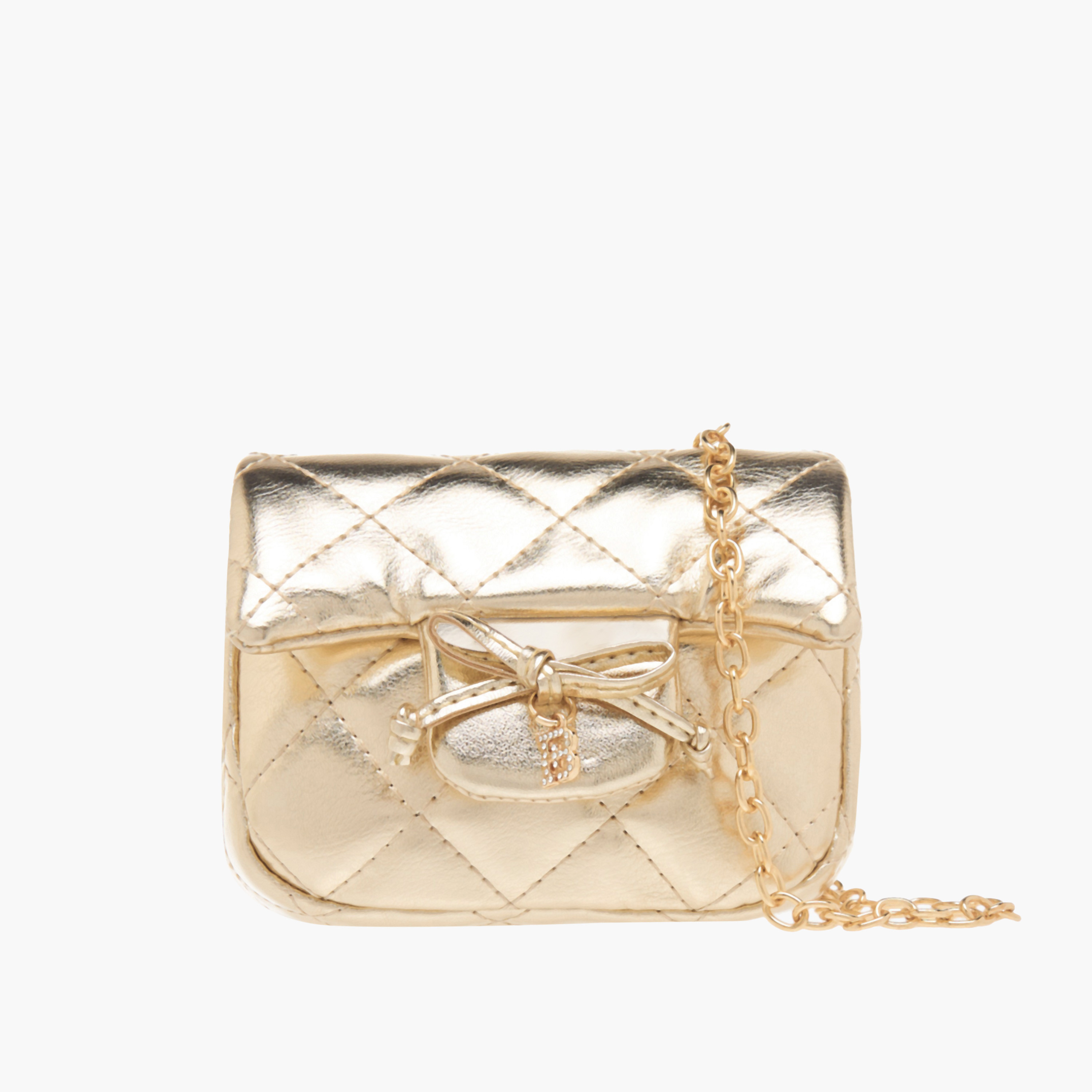 شنطة كروس بودي مبطنة بحزام سلسلة وزر إغلاق من فلورا بيلا-girls-accessories-bags-image-1