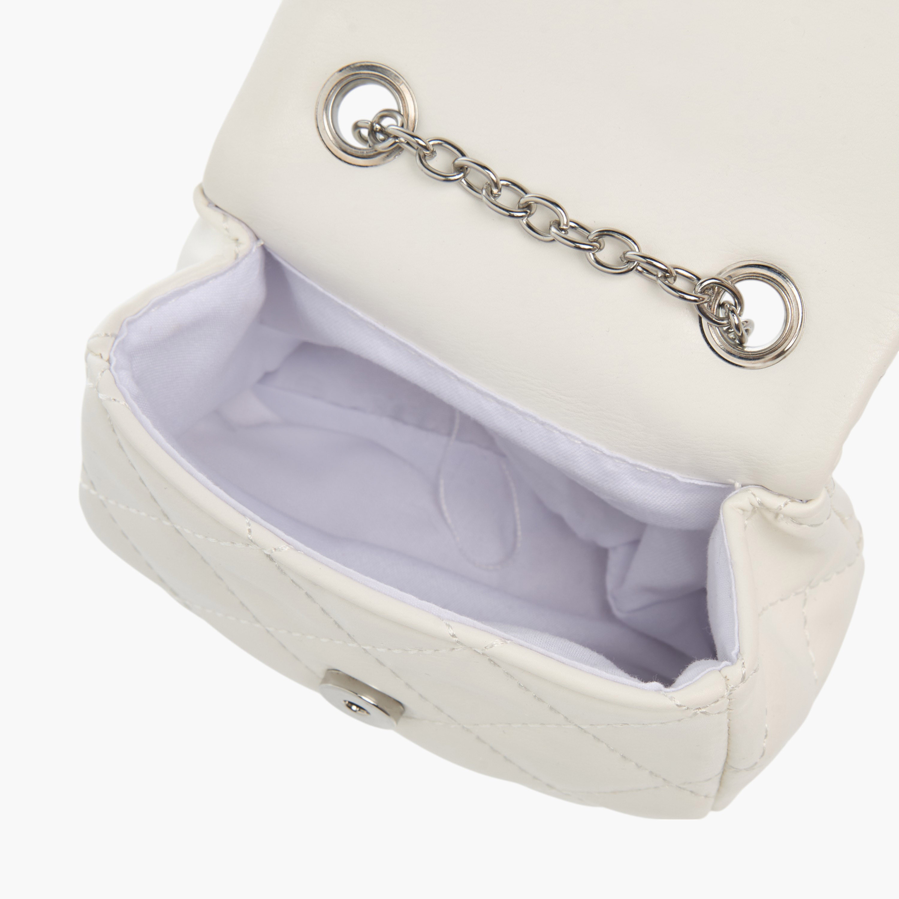 شنطة كروس بودي مبطنة بحزام سلسلة وزر إغلاق من فلورا بيلا-girls-accessories-bags-image-7