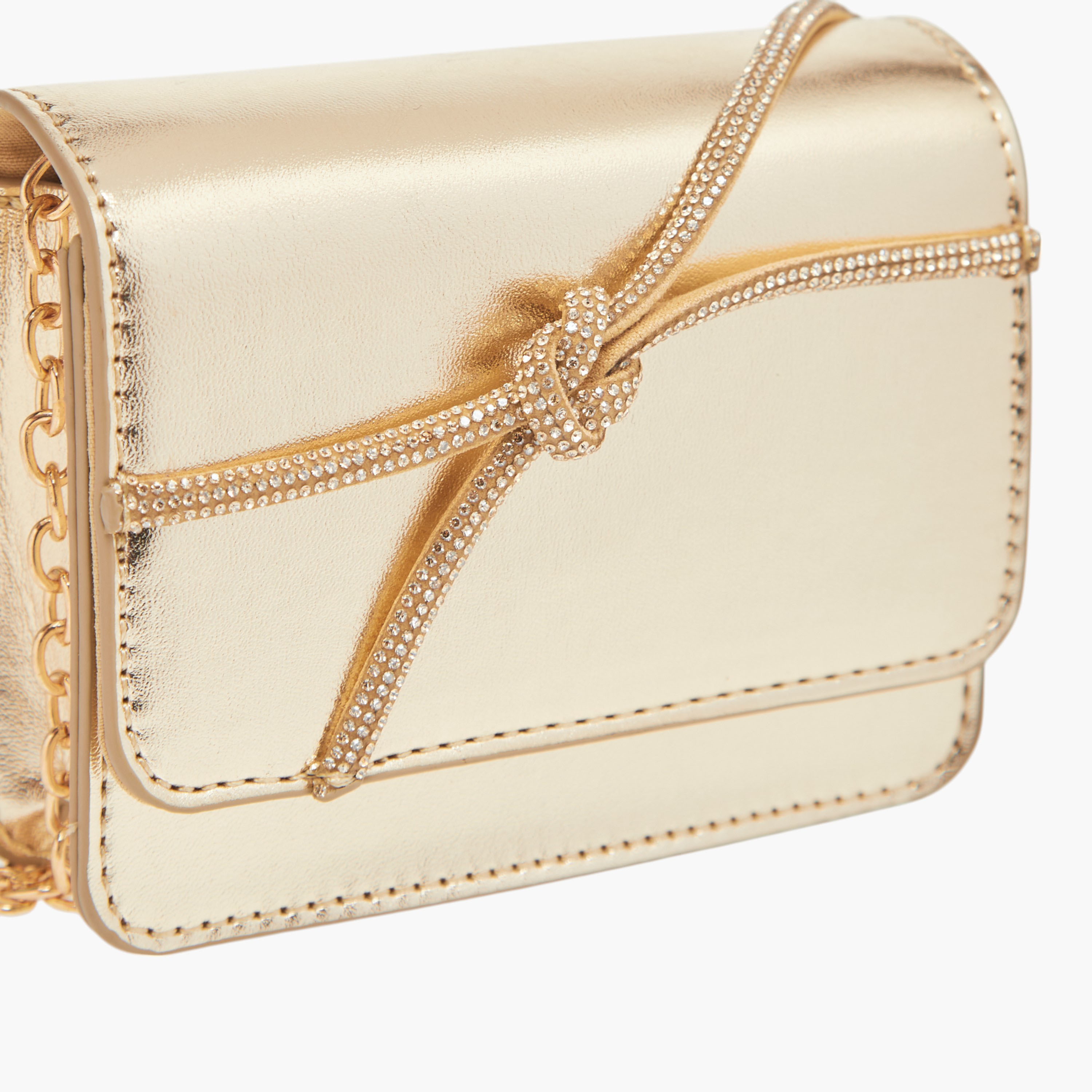Flora Bella Embellished Crossbody Bag with Button Closure and Chain Strap-girls-accessories-bags-image-4