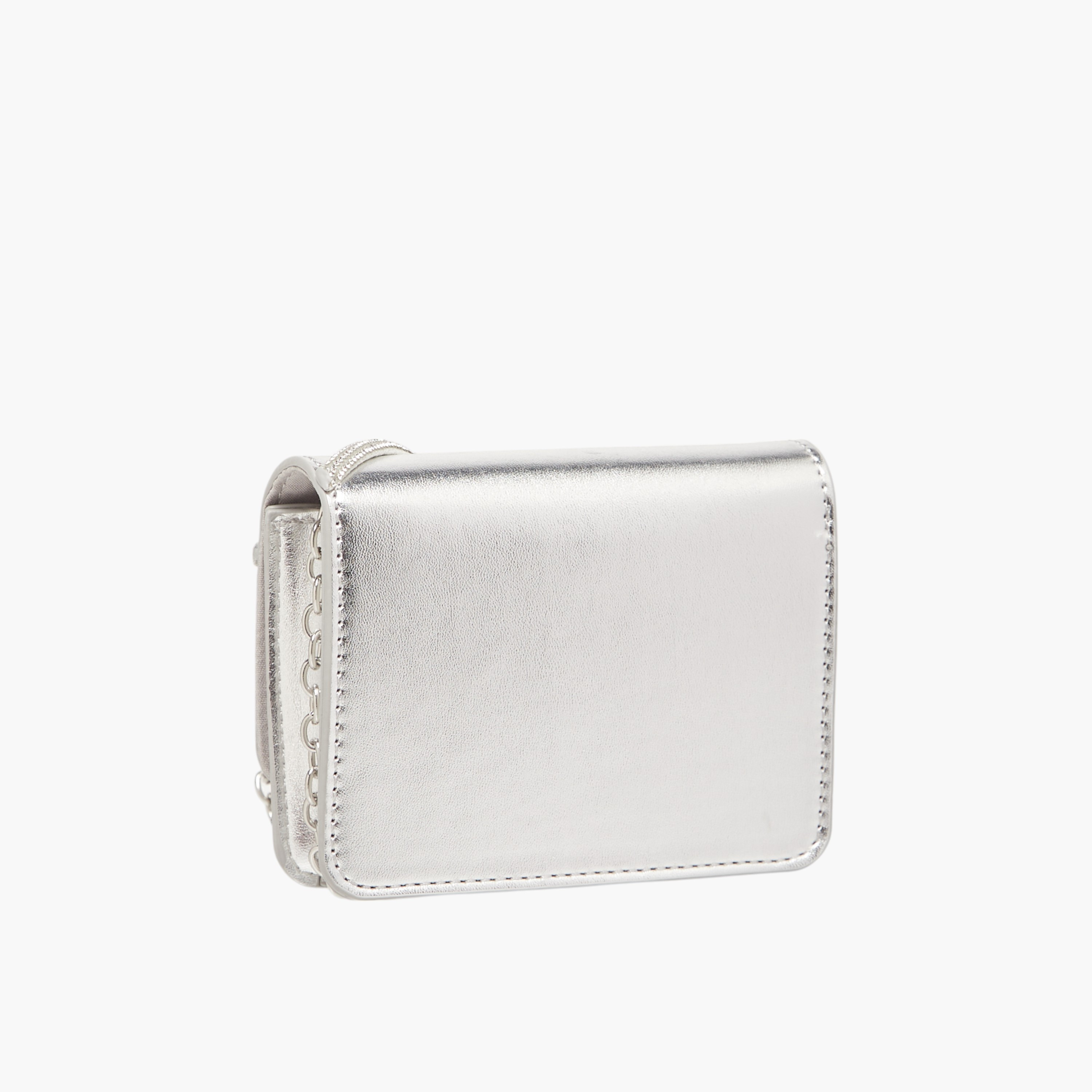 شنطة كروس بودي مزينة بحزام سلسلة وزر إغلاق من فلورا بيلا-girls-accessories-bags-image-3