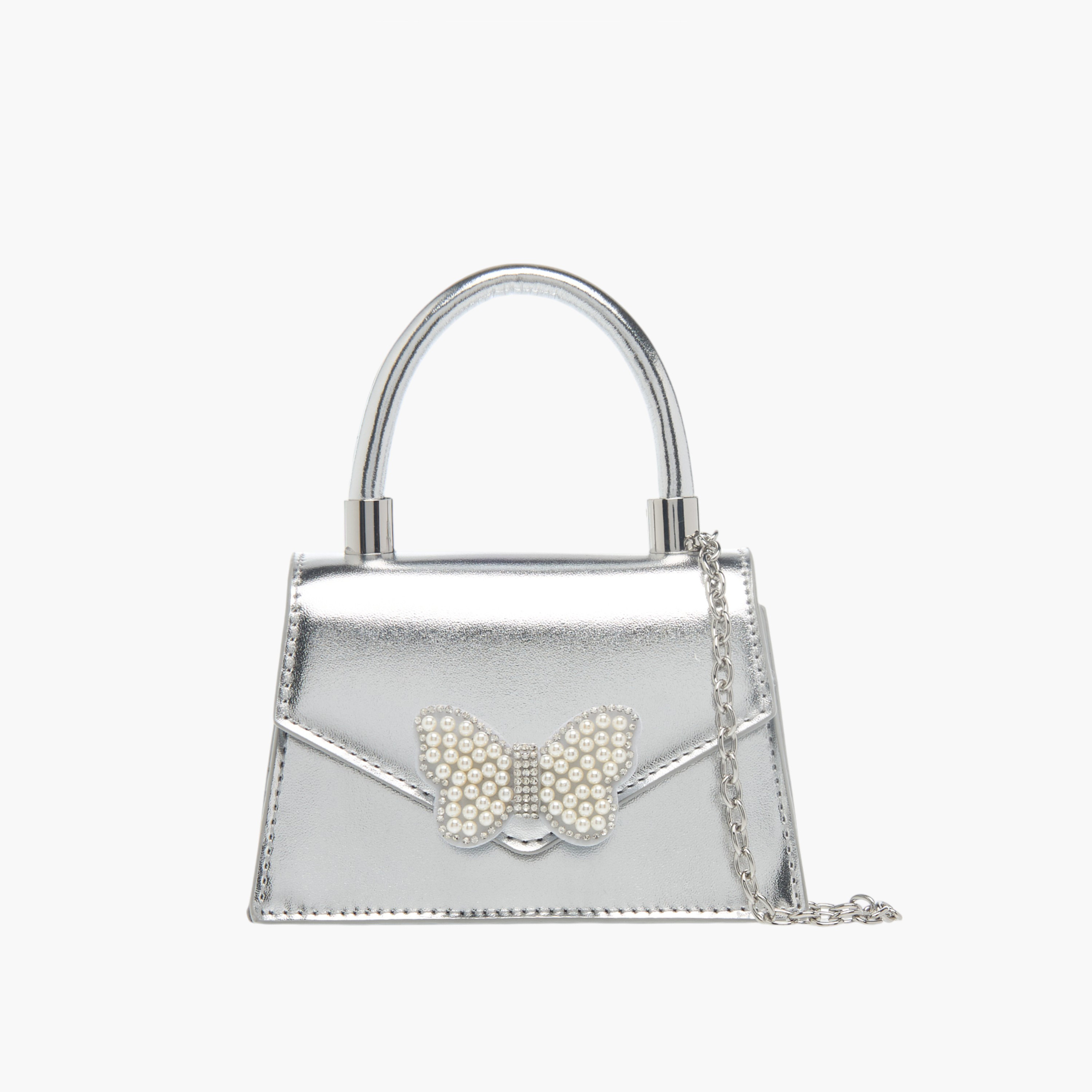 Flora Bella Pearl Embellished Crossbody Bag with Button Closure and Chain Strap-girls-accessories-bags-image-1
