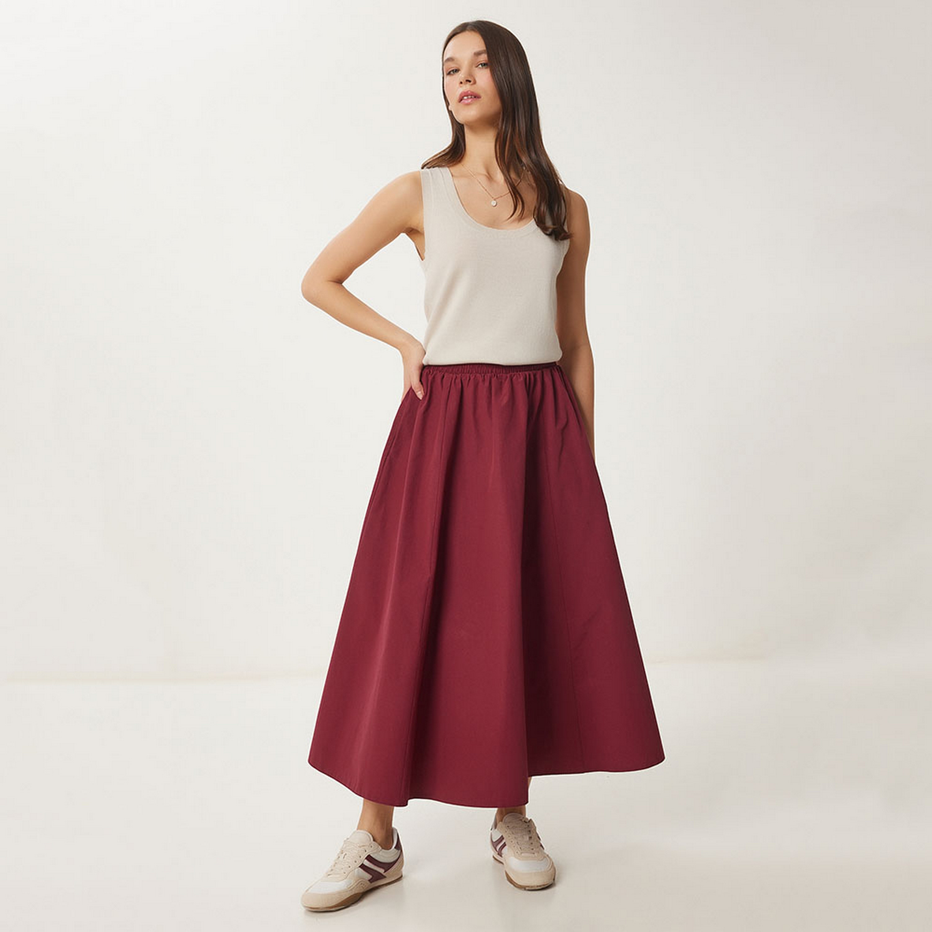 تنورة ماكسي نسائية من كتان إسطنبول الفاخرة من سعادة إسطنبول-women-clothing-bottoms-skirts-image-10