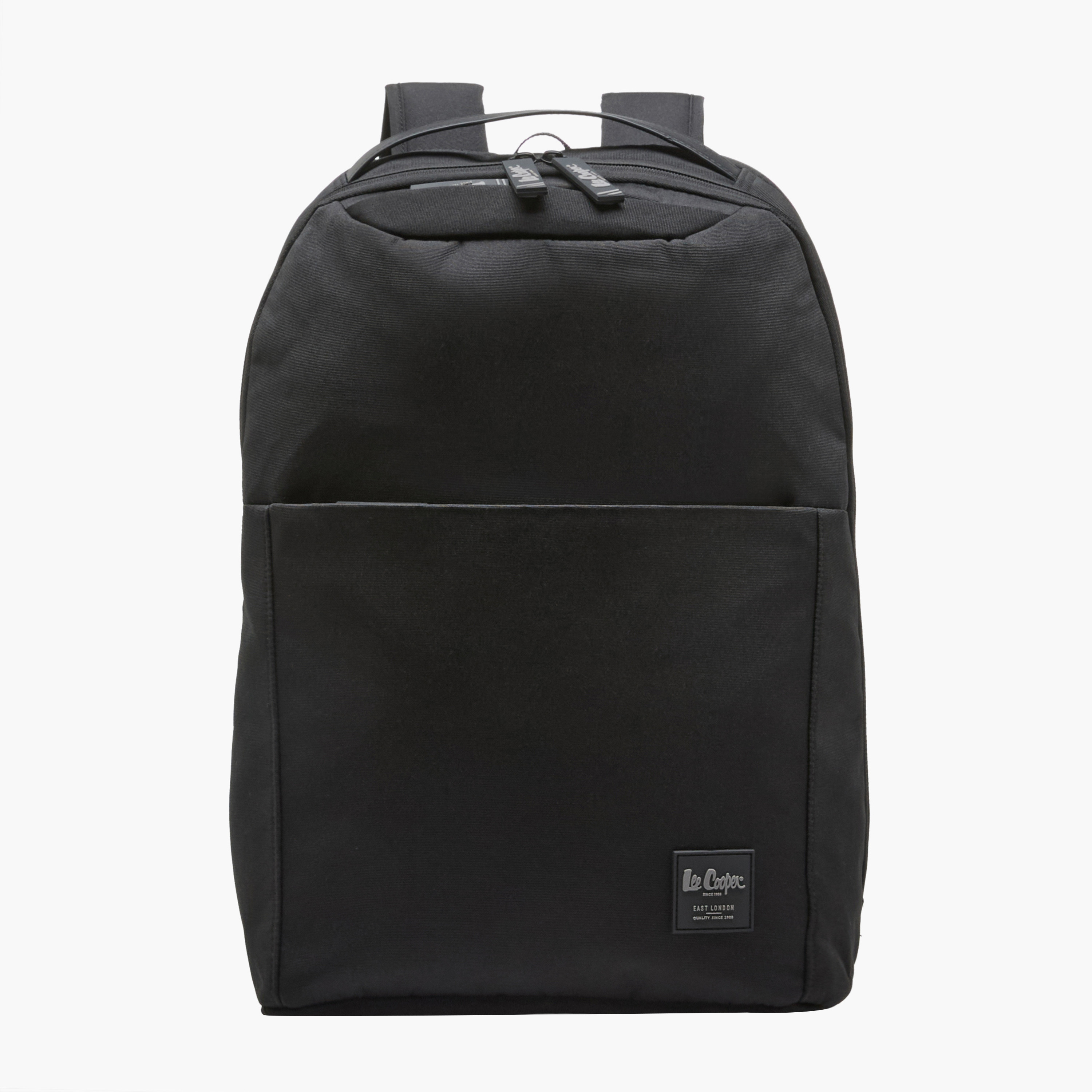 Lee Cooper Men Logo Applique Laptop Backpack-men-bags-image-1