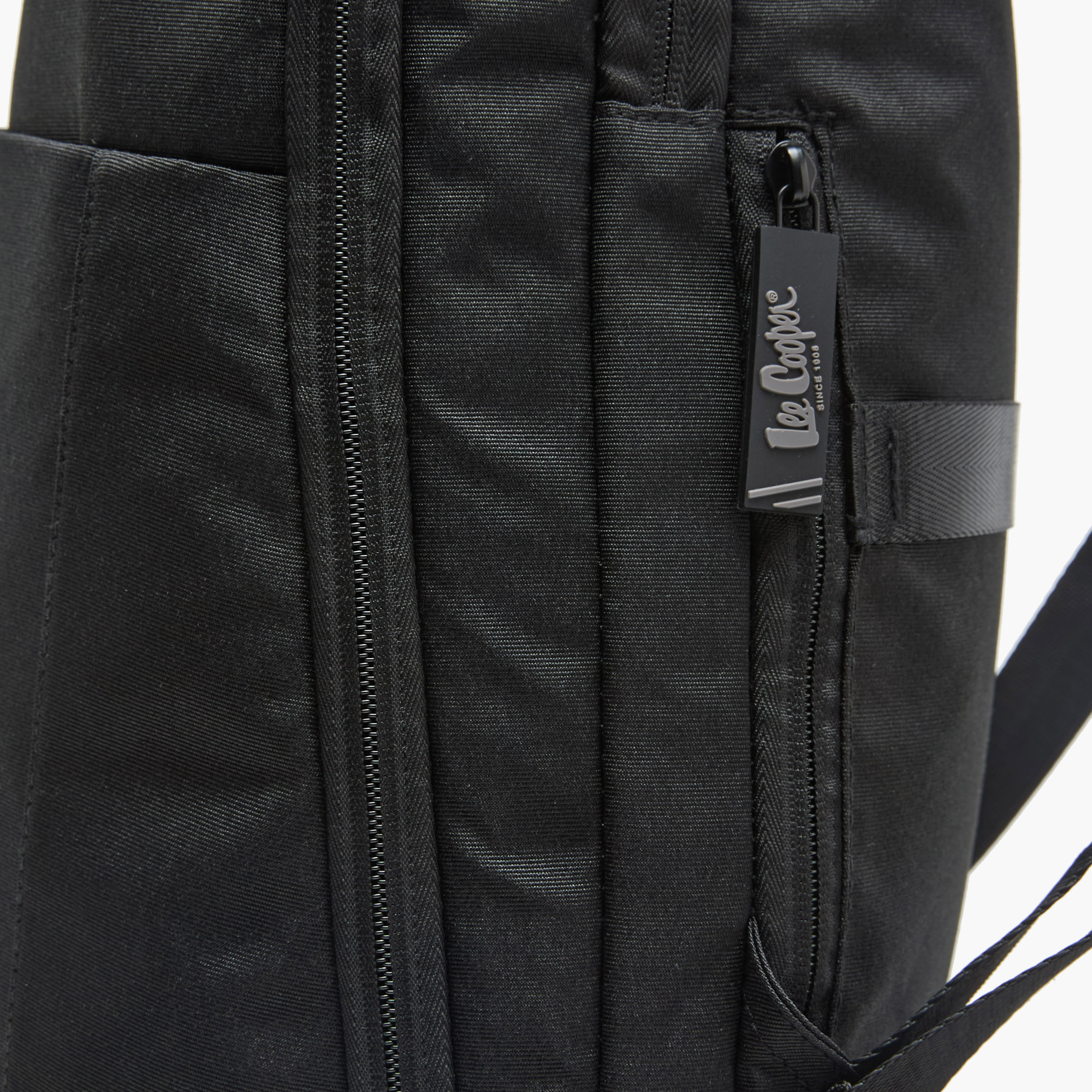 Lee Cooper Men Logo Applique Laptop Backpack-men-bags-image-7
