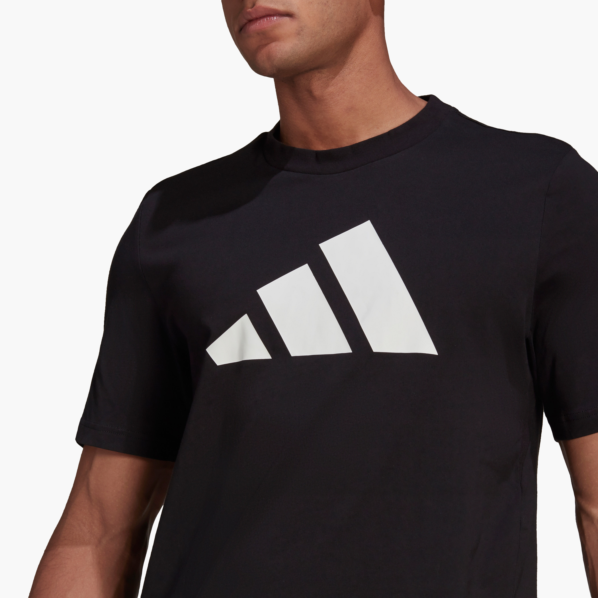 Shop Adidas Logo-Print Training T-shirt with Crew Neck and Short Sleeves  Online | Splash Saudi